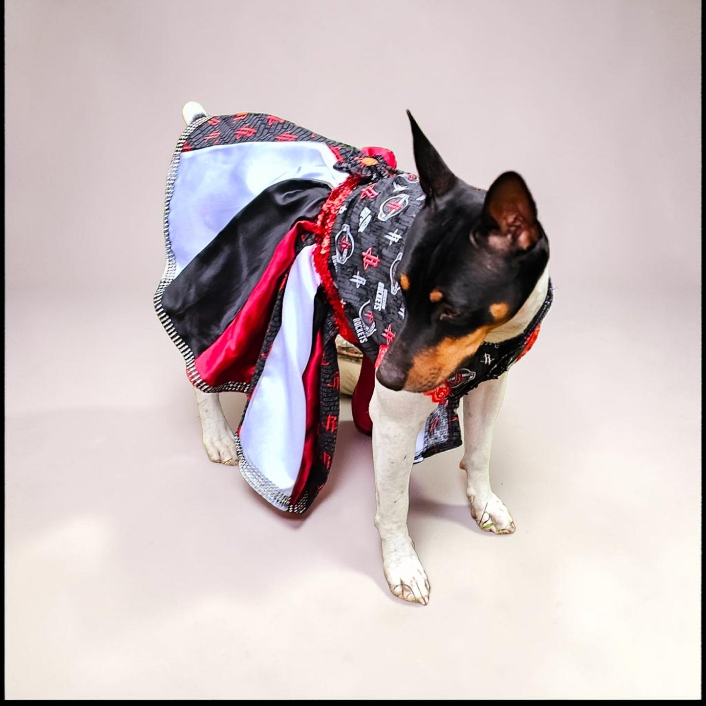 Houston Rockets pet dress, Houston rockets dog dress, Houston rockets cat dress, Rockets basketball pet dress, rockets pet clothes