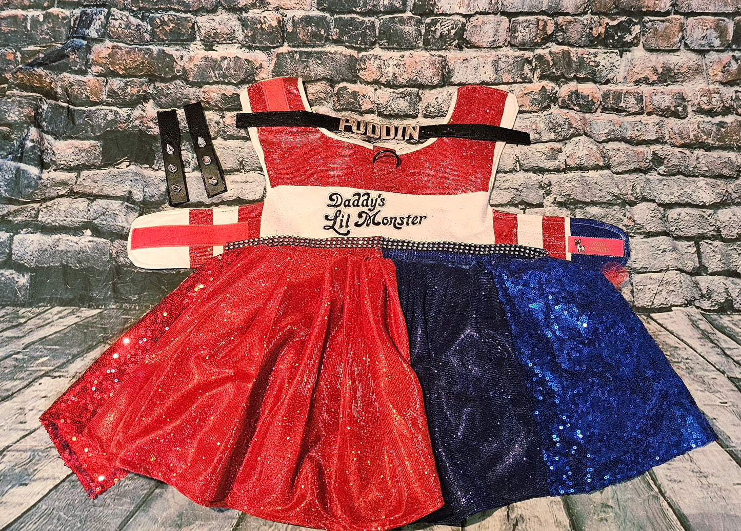 Harley Quinn pet costume, Harley Quinn dog costume