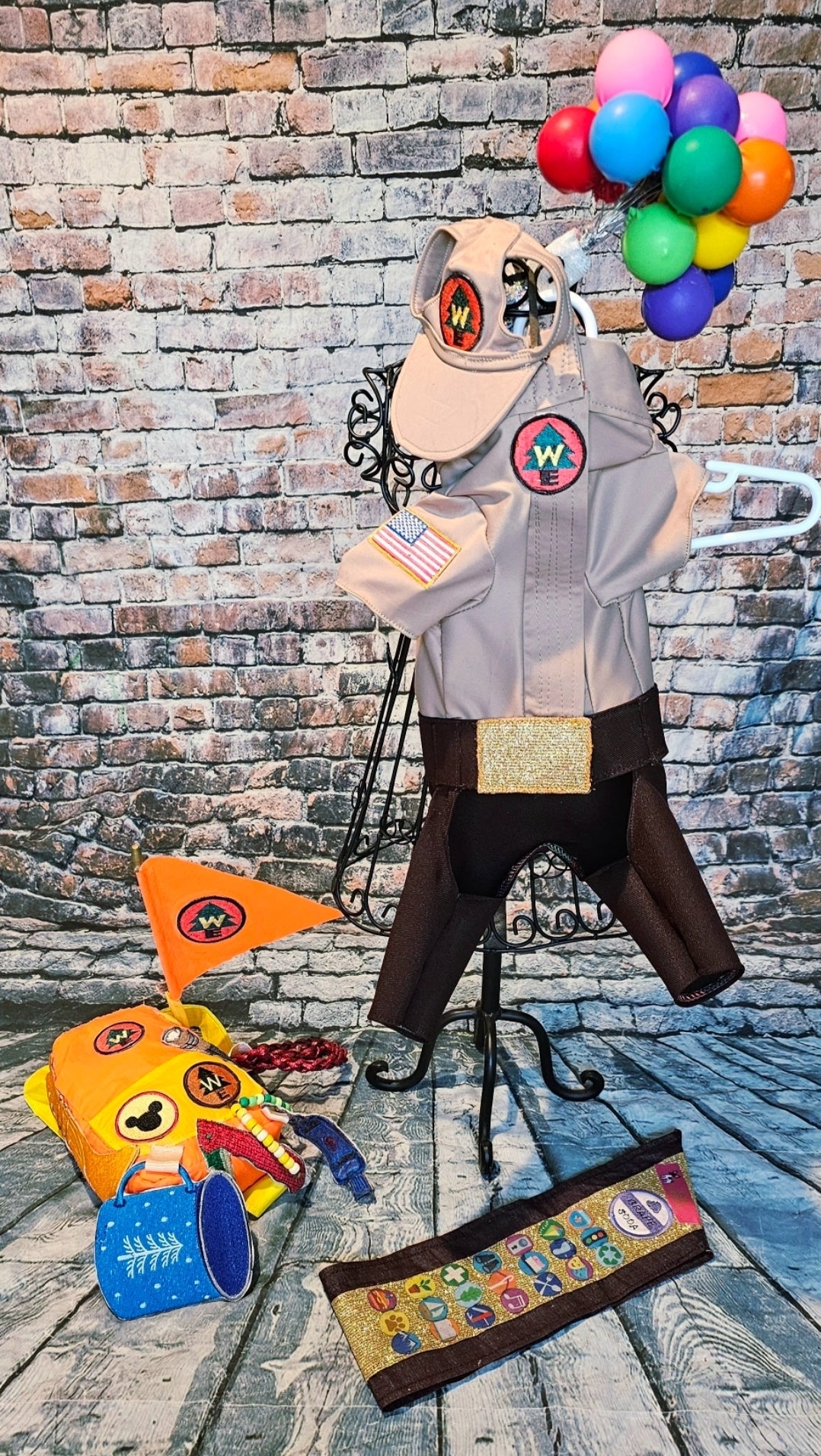 Russell from Up pet costume, Up Russell pet costume