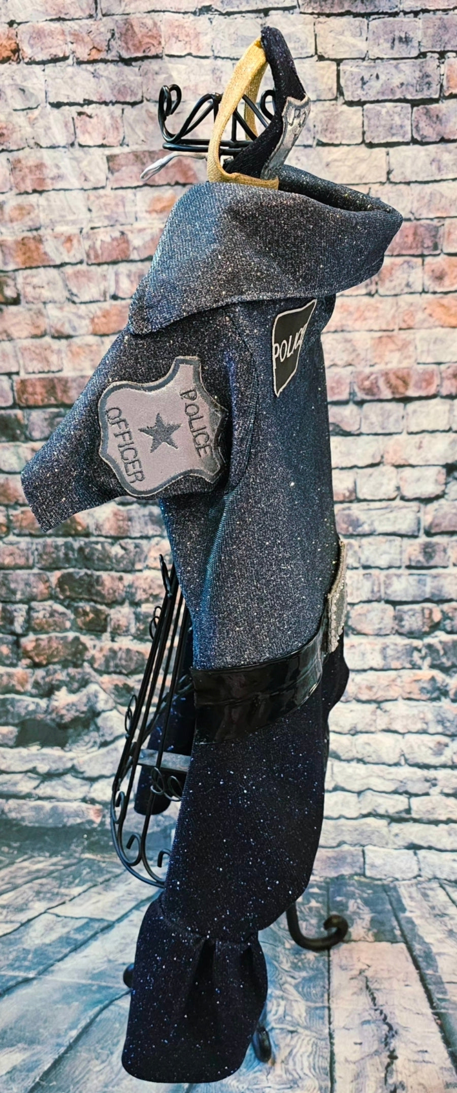 Police Officer Pet Body Suit, cop pet body suit, police officer pet costume