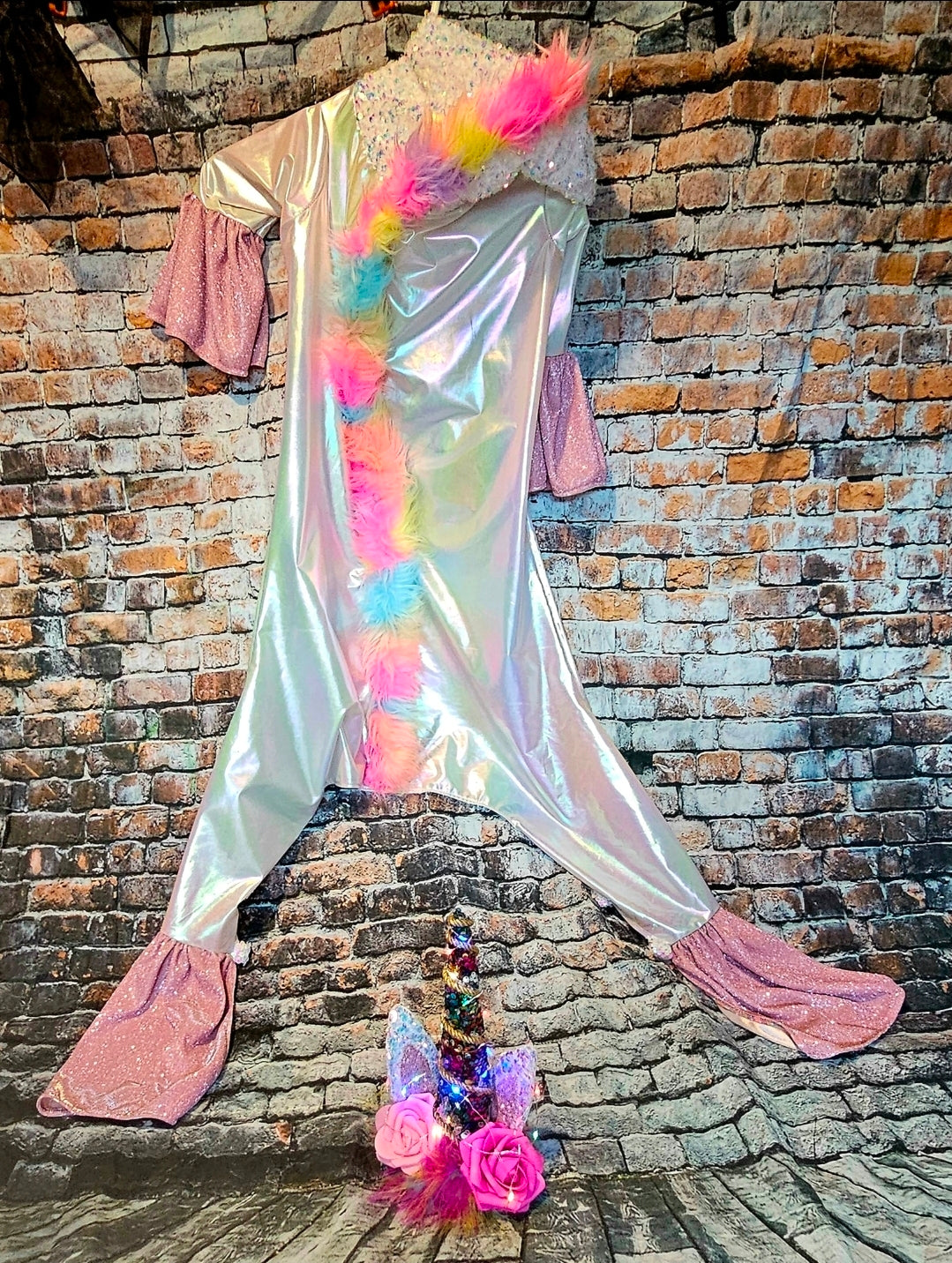 Unicorn light-up pet costume, Unicorn dog costume