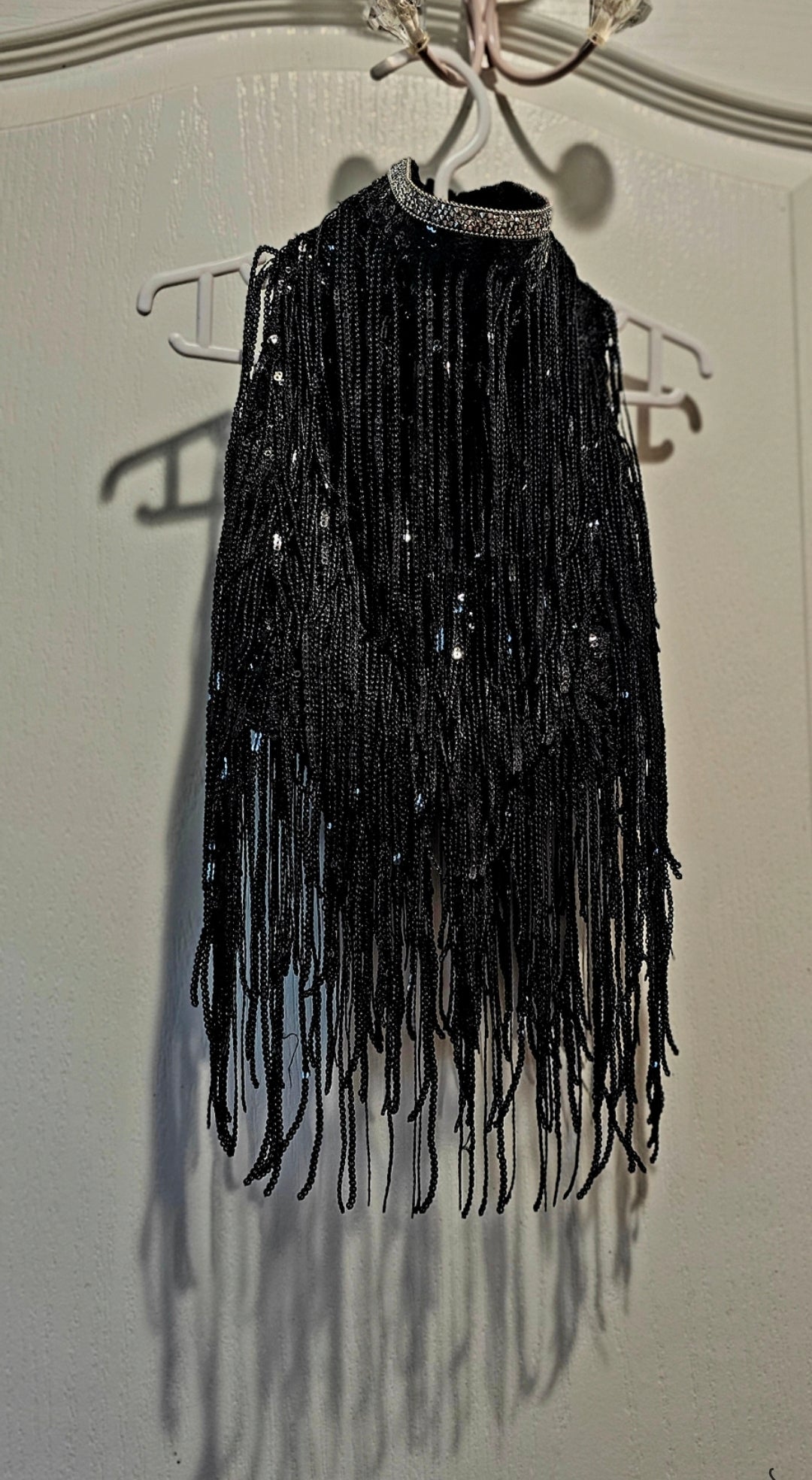 Sequin fringe pet shirt