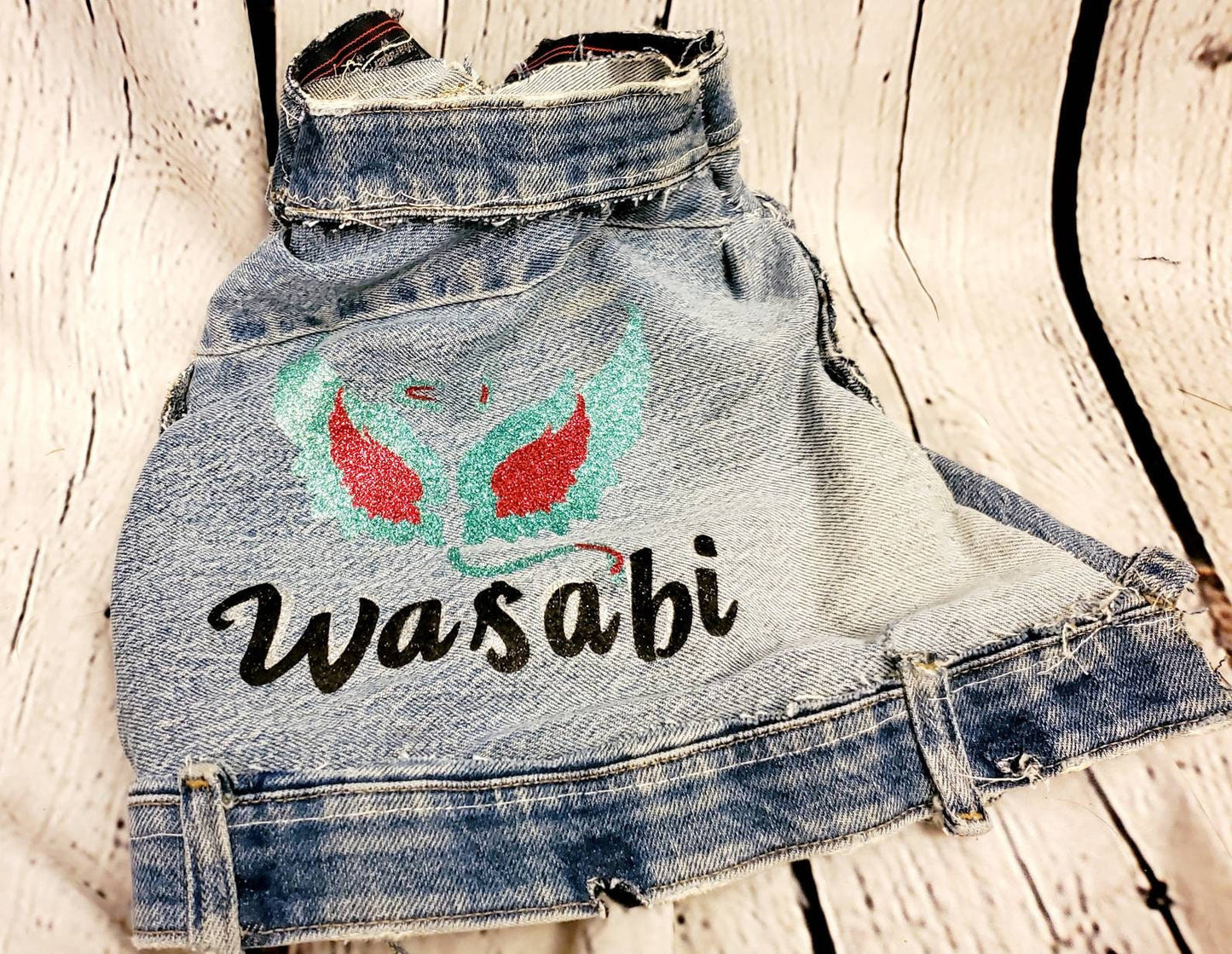 Personalize Blue Jean Pet Jacket, Personalize Pet Jacket, Blue Jean dog jacket, Blue jean cat jacket, Blue jean pet jacket, cat clothes