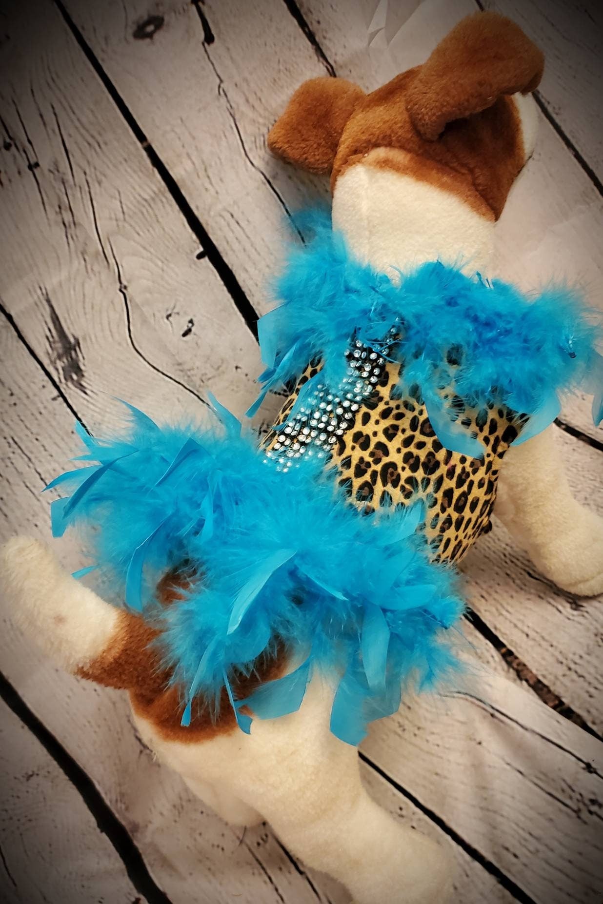 Leopard Feather Pet Jacket, leopard feather cat Jacket, leopard feather dog jacket, feather pet jacket, feather dog jacket, dog costume