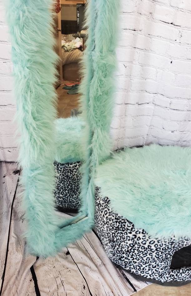 Vanity Set kids pet bed, vanity mirror pet bed, ottoman pet chair, kid chair with pet bed and vanity mirror, dog ottoman and kid chair