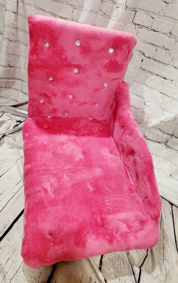 Hot Pink Pet Chaise Bed, Fushia Pet Chaise Bed, Chaise dog bed, Chaise, Cat bed, Chaise Pet Bed, Luxury pet Chaise Lounge,Cat Chaise bed