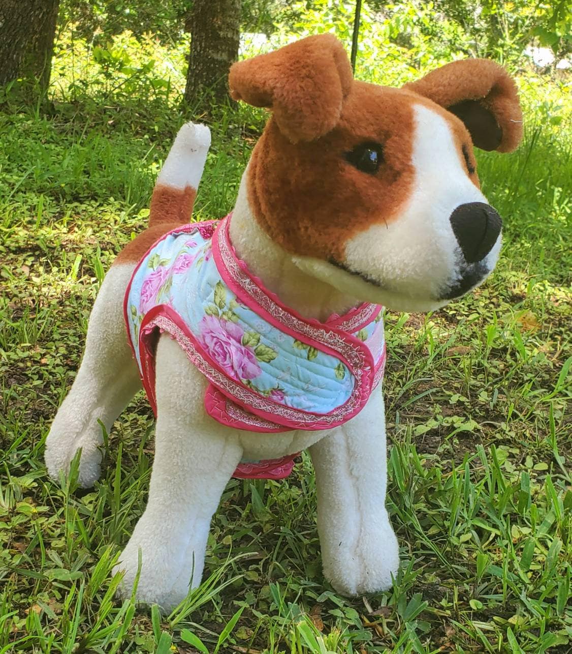 Flower Print Pet Harness, Flower Print Pet Jacket, Pet harness, pet Jacket, cat harness, cat Jacket, dog harness, dog jacket, glitter flower