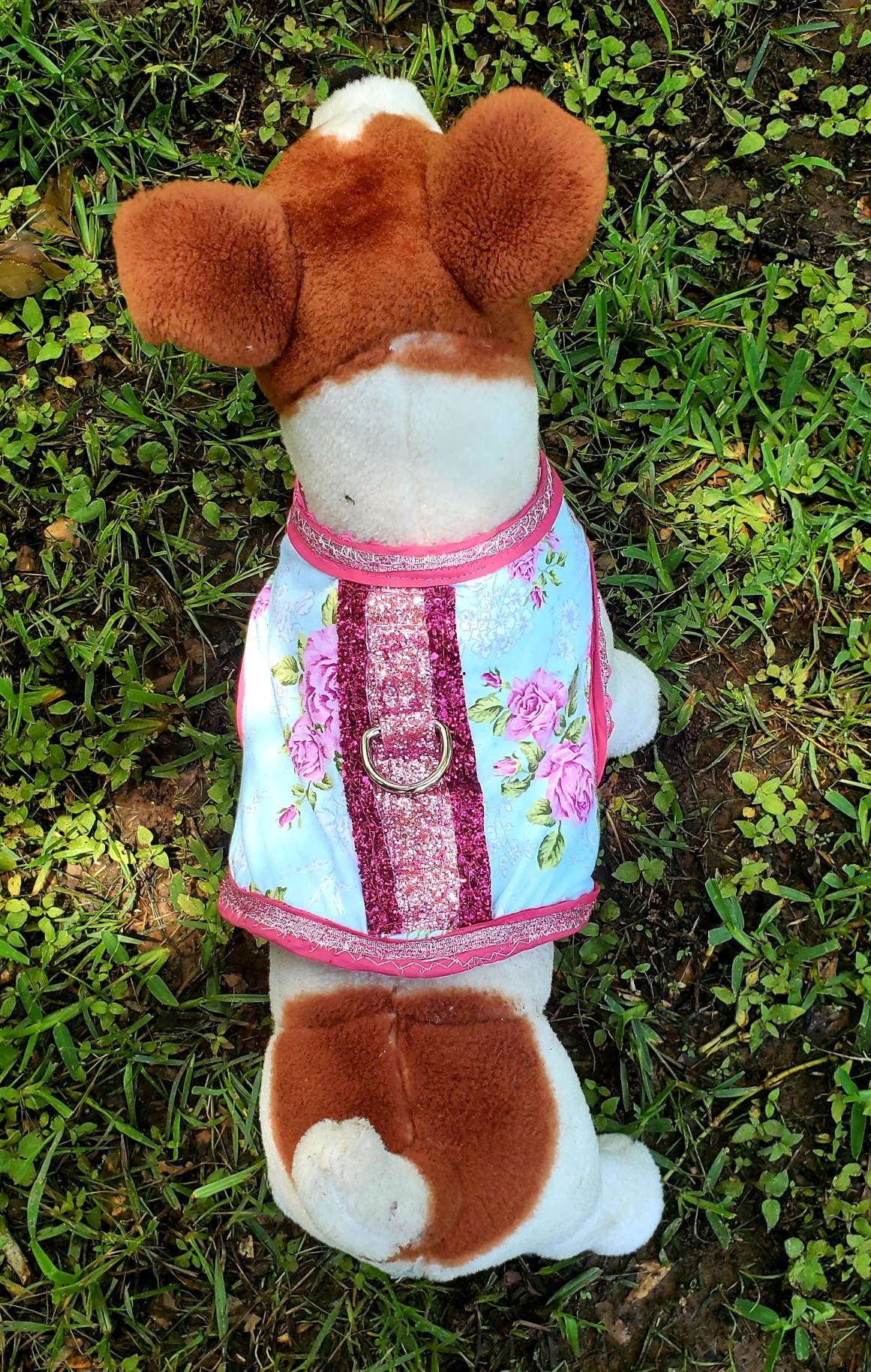 Flower Print Pet Harness, Flower Print Pet Jacket, Pet harness, pet Jacket, cat harness, cat Jacket, dog harness, dog jacket, glitter flower
