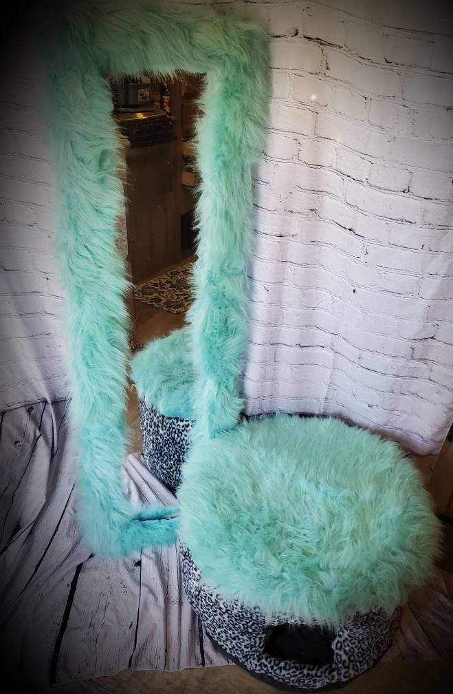 Vanity Set kids pet bed, vanity mirror pet bed, ottoman pet chair, kid chair with pet bed and vanity mirror, dog ottoman and kid chair