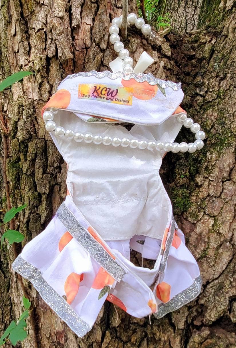 Peach Pet sundress, peach Pet dress, peach cat dress, peach dog dress, peach cat dress, peach dog dress, pet dresses, peaches pet dress