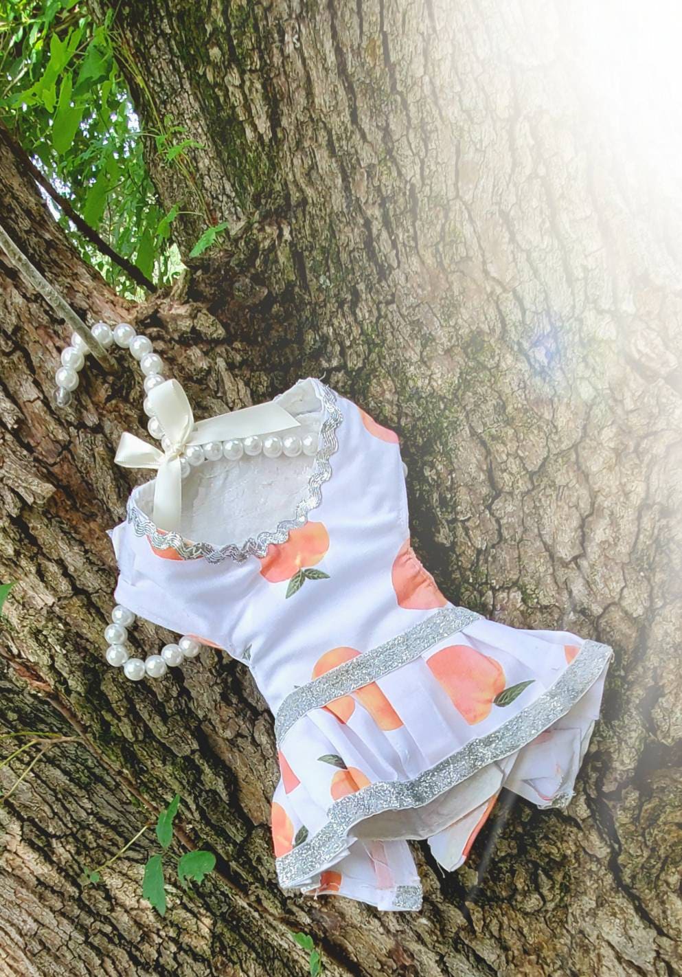 Peach Pet sundress, peach Pet dress, peach cat dress, peach dog dress, peach cat dress, peach dog dress, pet dresses, peaches pet dress
