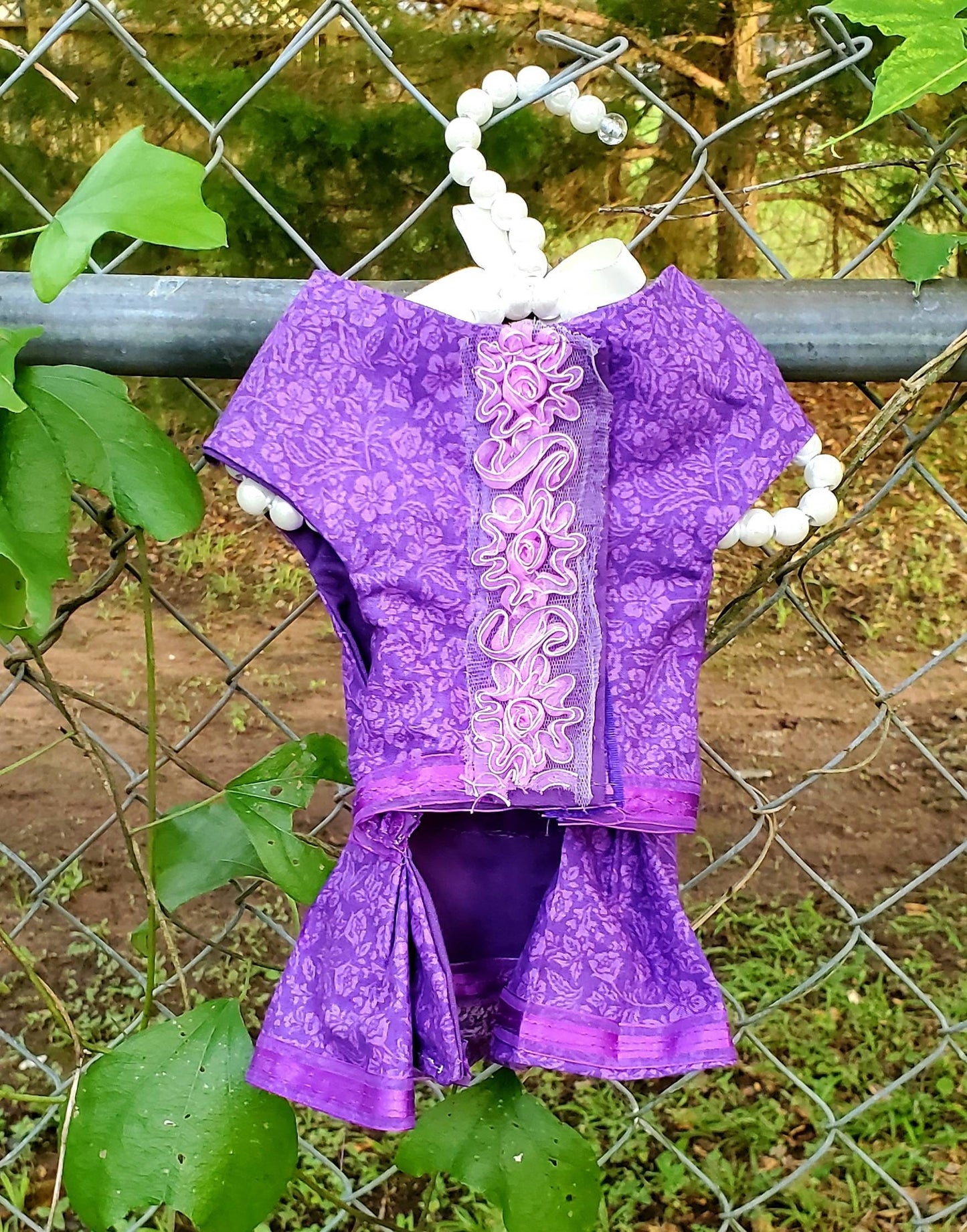 Purple pet dress, Purple dog dress, Purple cat dress, Purple flower Pet dress, Purple flower cat dresses, Purple flower dog dresses,