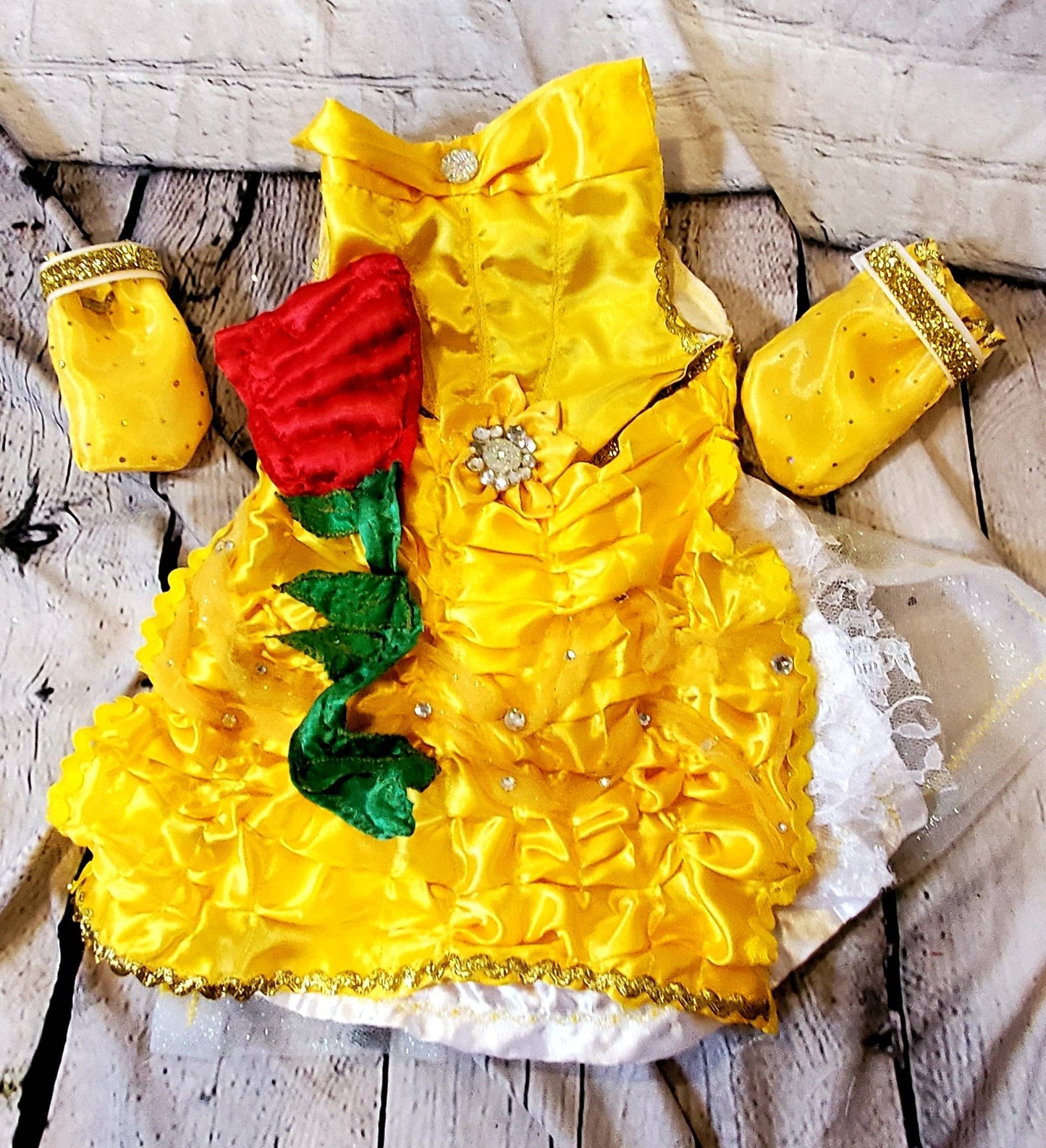 Pet Belle Costume, Beauty and the Beast Pet Costume, Belle dog costume, Belle cat costume, Disney princess Pet, Halloween Pet costume