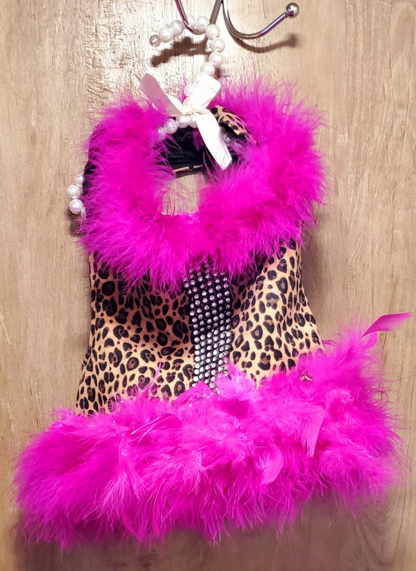 Leopard Feather Pet Jacket, leopard feather cat Jacket, leopard feather dog jacket, feather pet jacket, feather dog jacket, dog costume