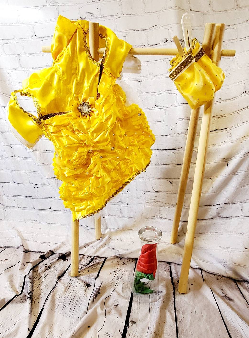 Pet Belle Costume, Beauty and the Beast Pet Costume, Belle dog costume, Belle cat costume, Disney princess Pet, Halloween Pet costume
