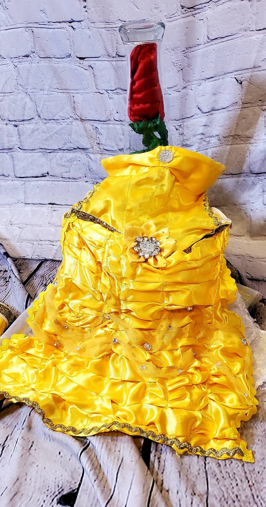Pet Belle Costume, Beauty and the Beast Pet Costume, Belle dog costume, Belle cat costume, Disney princess Pet, Halloween Pet costume