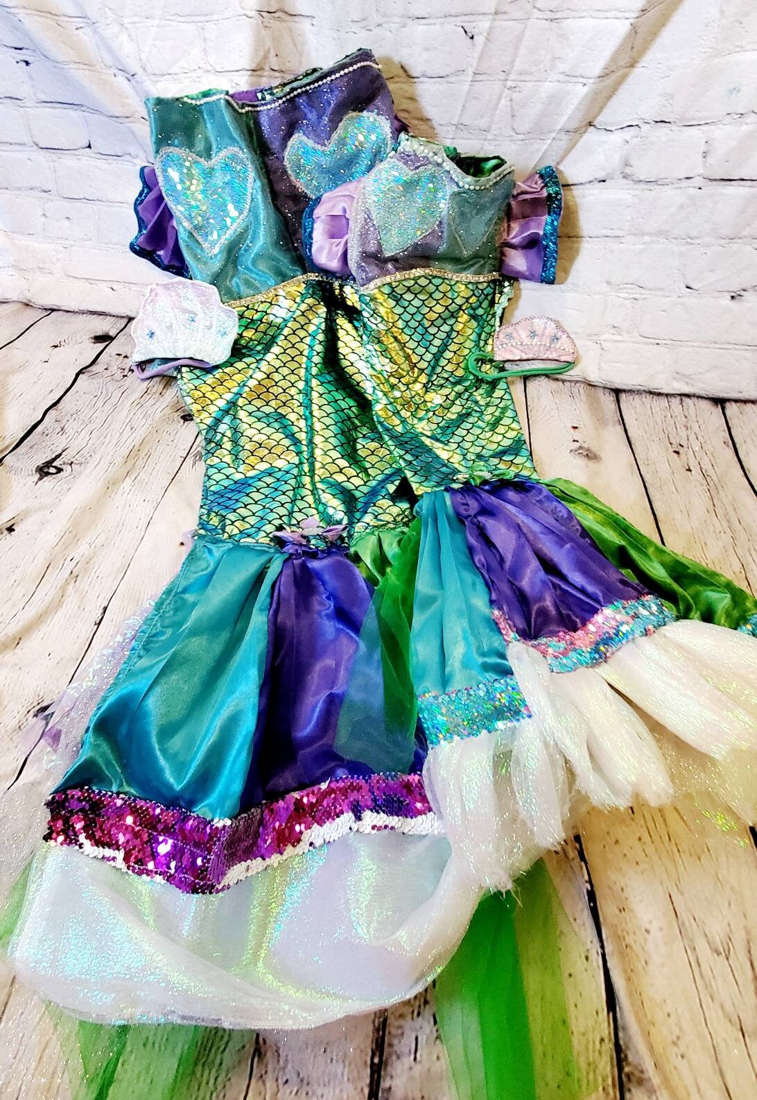 Mermaid Pet Costume, Pet Mermaid Costume, Little Mermaid Pet Costume, Mermaid dog Costume, Mermaid cat Costume, Halloween Pet costume