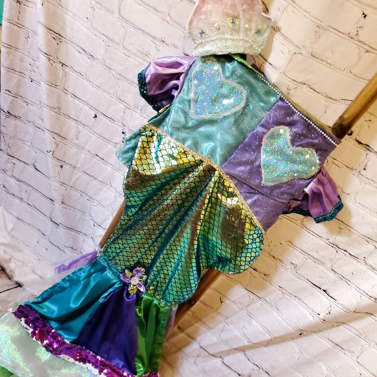 Mermaid Pet Costume, Pet Mermaid Costume, Little Mermaid Pet Costume, Mermaid dog Costume, Mermaid cat Costume, Halloween Pet costume