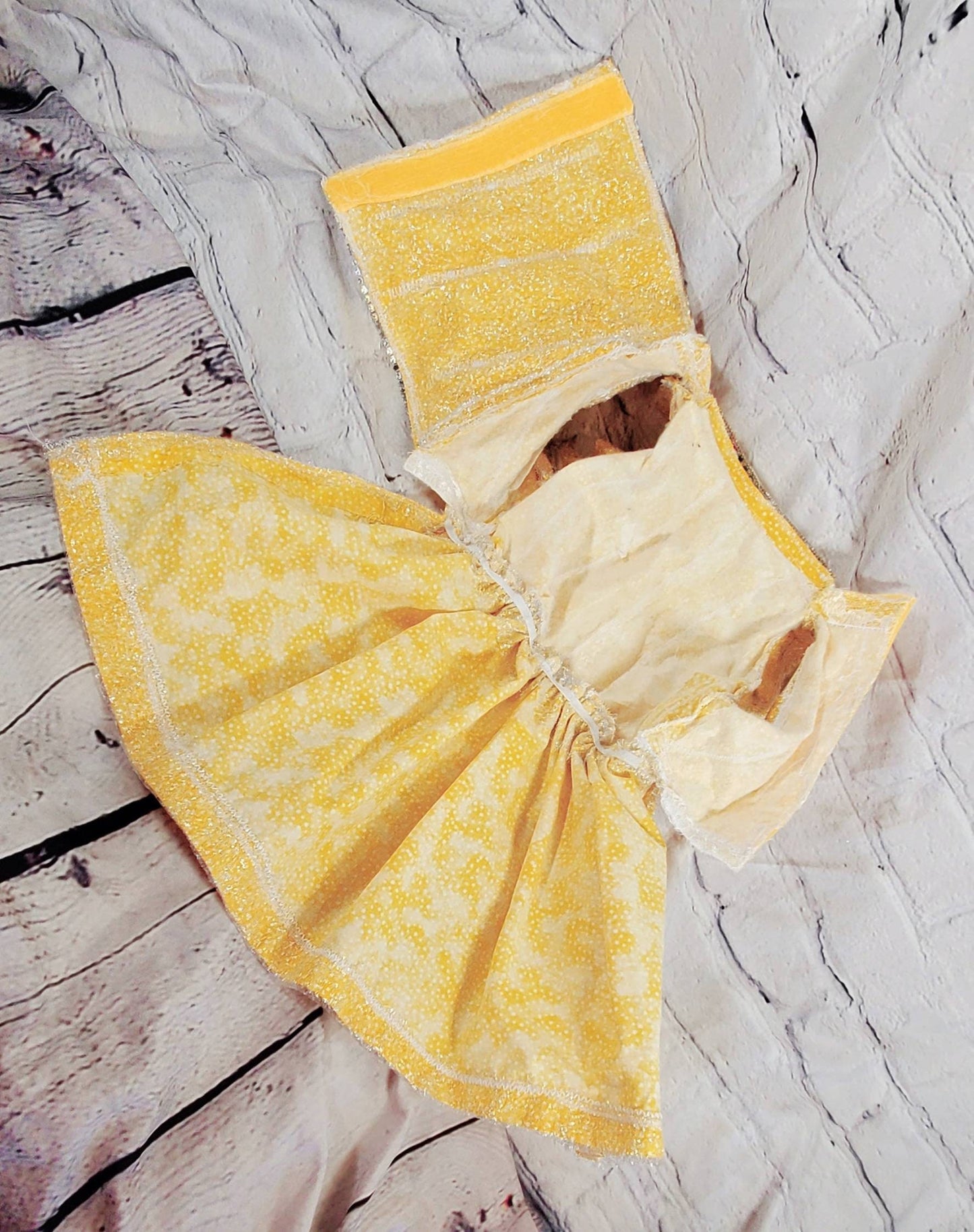 Lace mesh pet dress, yellow pet dress, lace dog dress, lace cat dress, mesh dog dress, pet sundress, dog dresses, polka dot pet dress