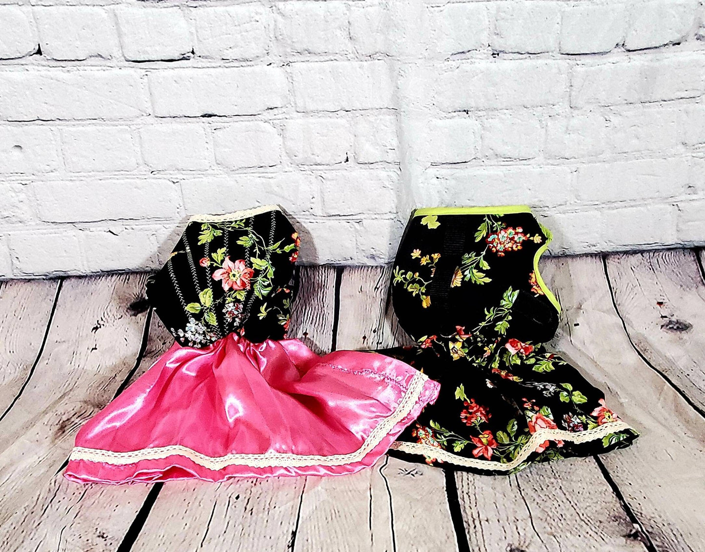 Flower dress harness, flower Pet dress, flower dog dress, spring pet dress, flower dress for pets, cat dress, harness dress