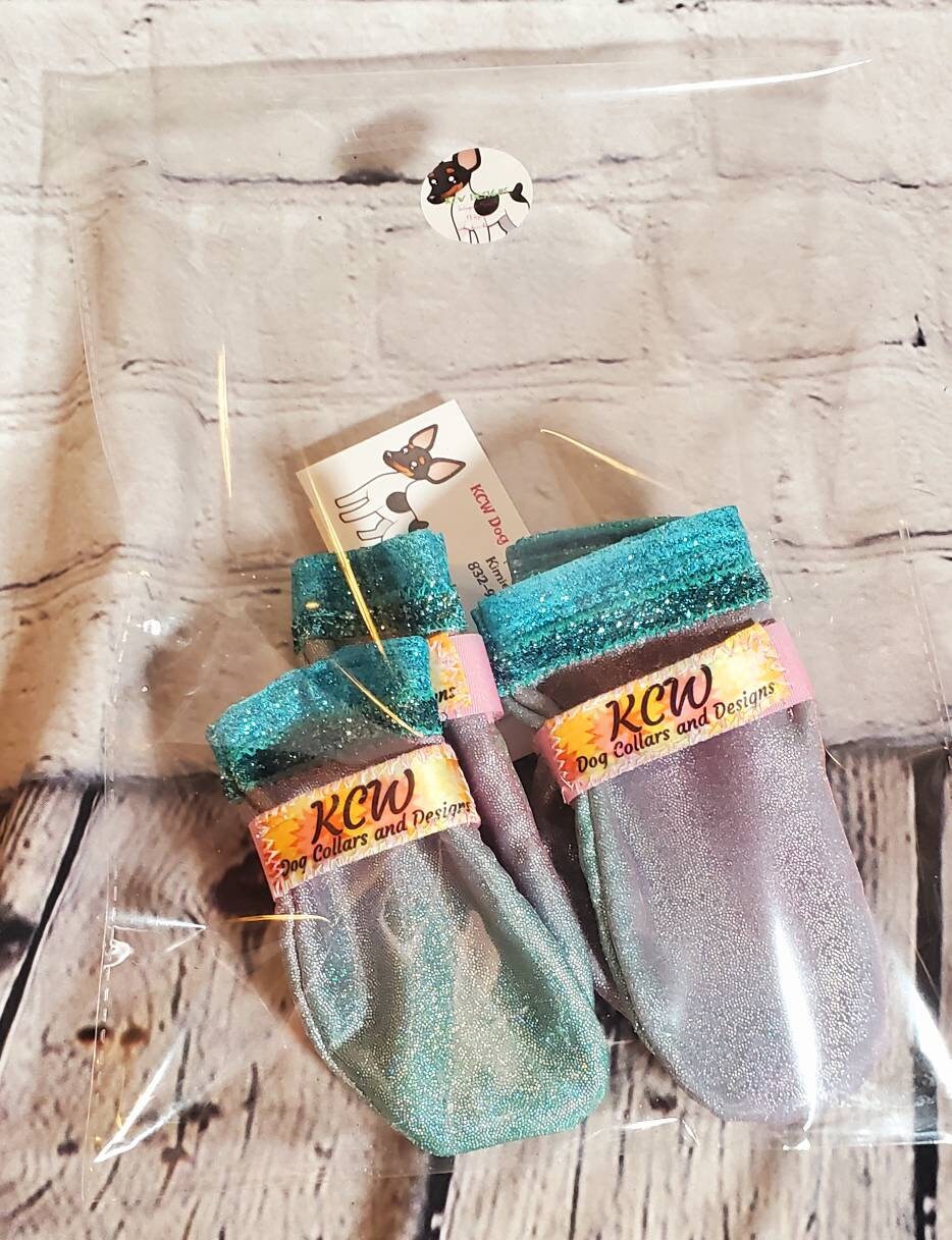 Glitter pet Booties, Dog booties, irradescent shimmer booties, dog shoes, cat booties, pet shoes, cat shoes, glitter dog booties, glitter pet shoes