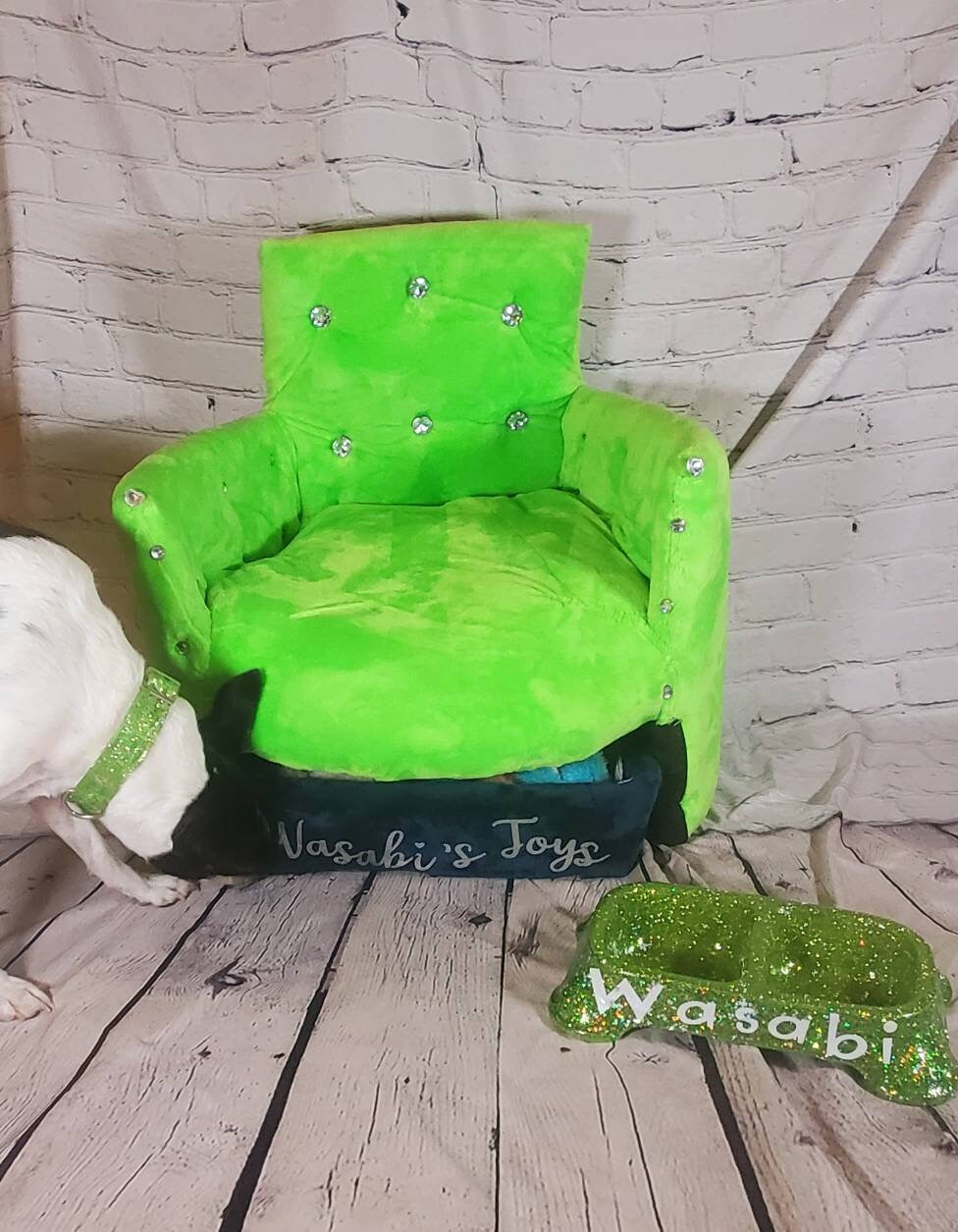 Luxury pet chair, pet parson chair, pet bed with toy box, dog parson chair, personalize pet chair, pet furniture, furniture for dogs