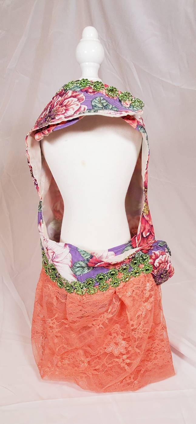 Flower lace pet dress, flower lace dog dress, flower Pet dress, dog dress, pet dress, pet sundress, lavender pet dress