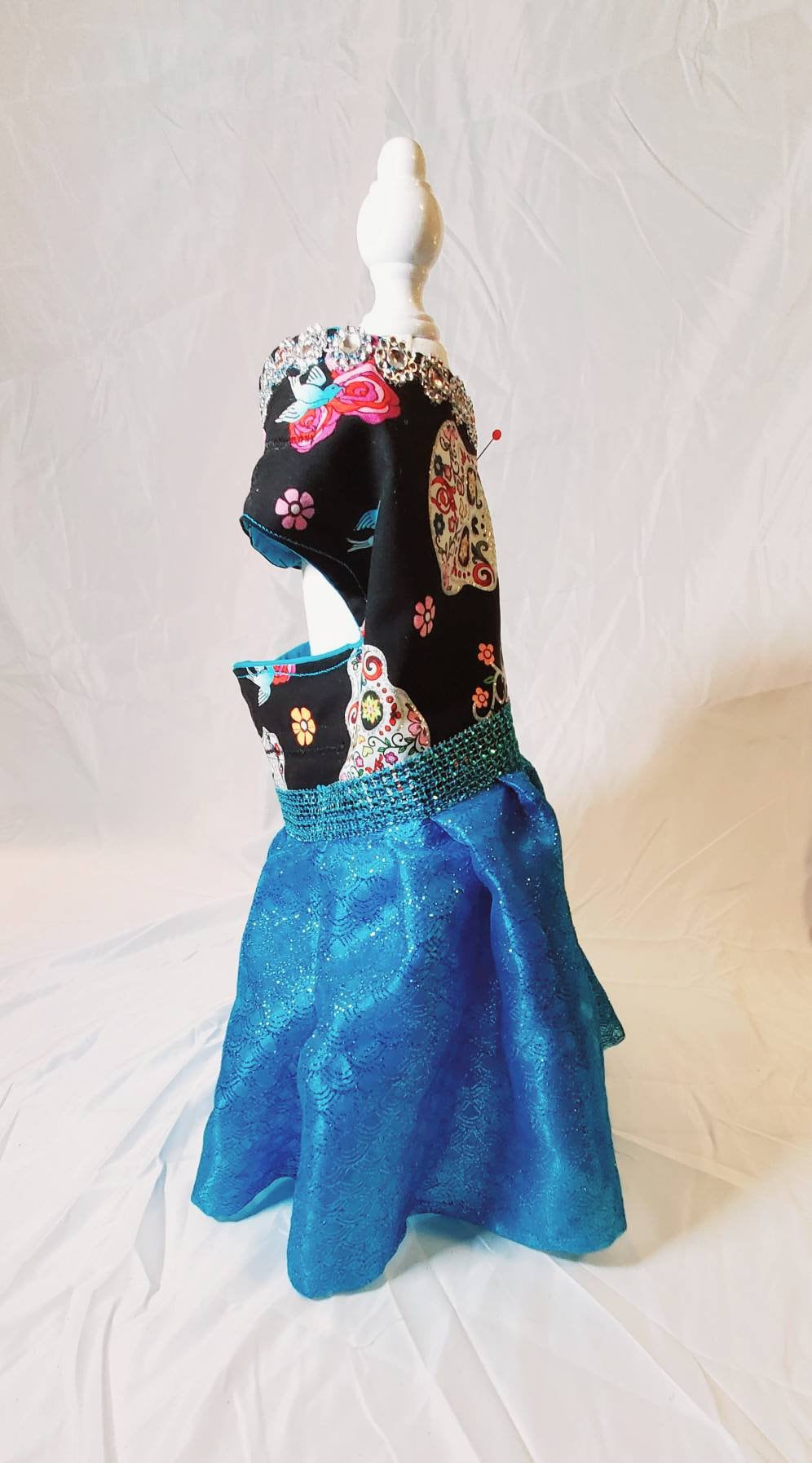 Day of the dead pet dress, day of the dead dog dress, day of the dead cat dress, day of the dead pet costume, pet dresses, dog dresses