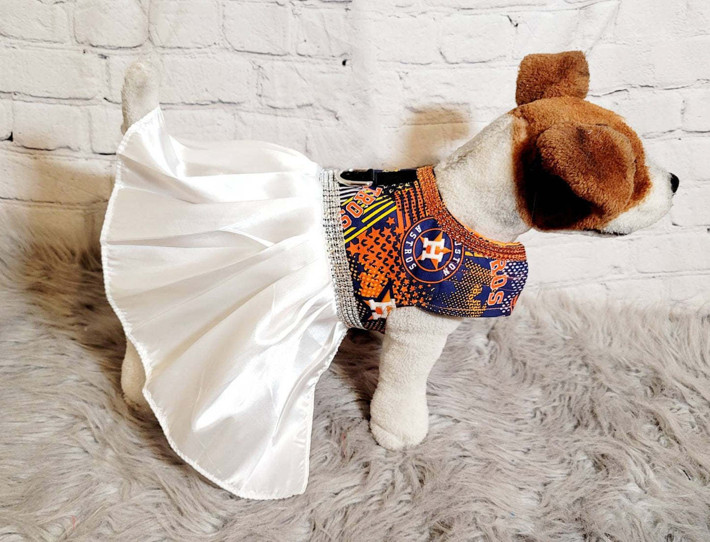 Houston Astros Pet harness dress, harness pet dresses, Astros Pet dress, Astros dog dress, Astros cat dress, dog harness dresses, cat