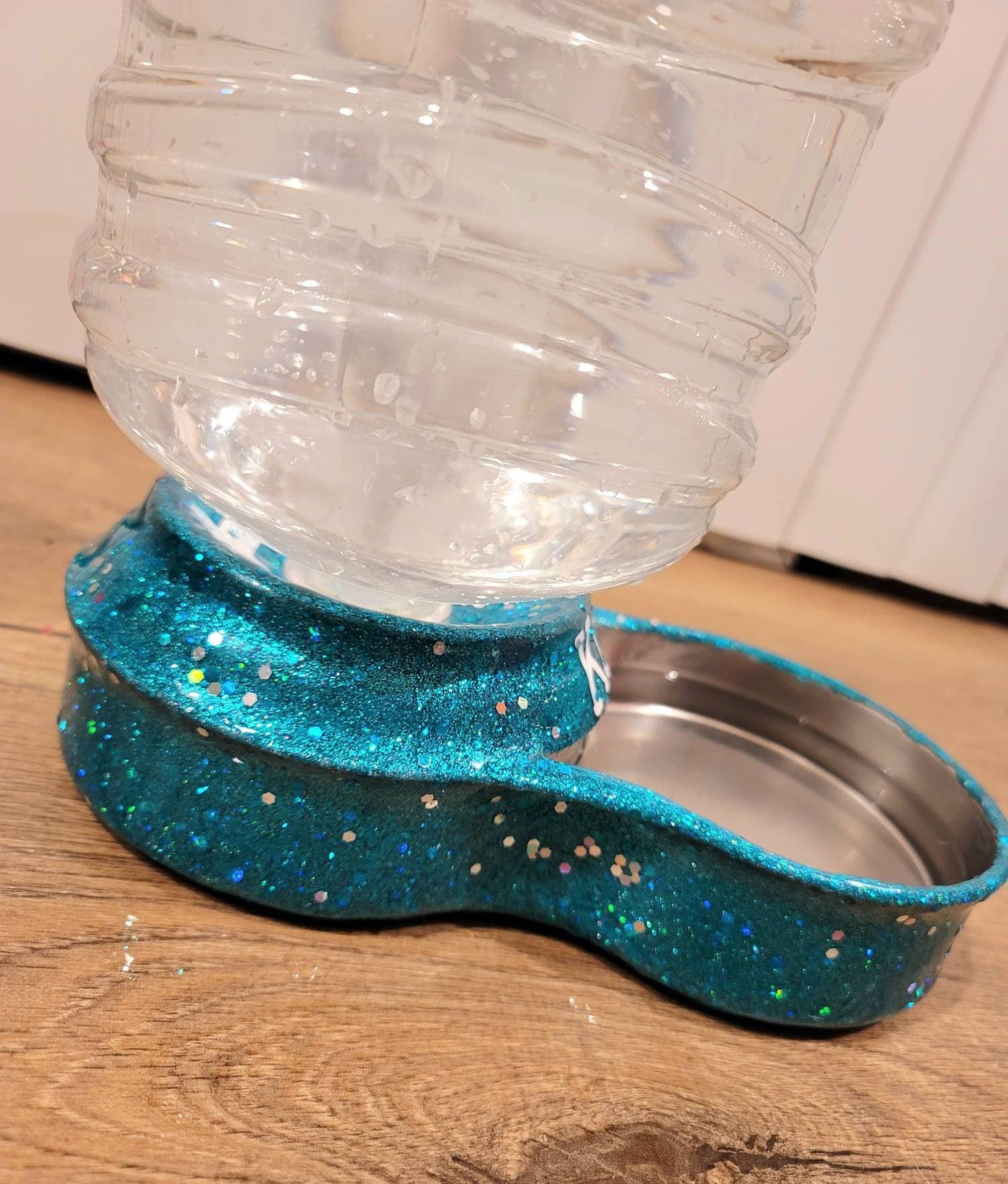 Stainless Steel Glitter Cat Dog gravity bowl, stainless steel gravity water bowl, glitter Pet bowl,gravity pet bowl, personalize pet bowl