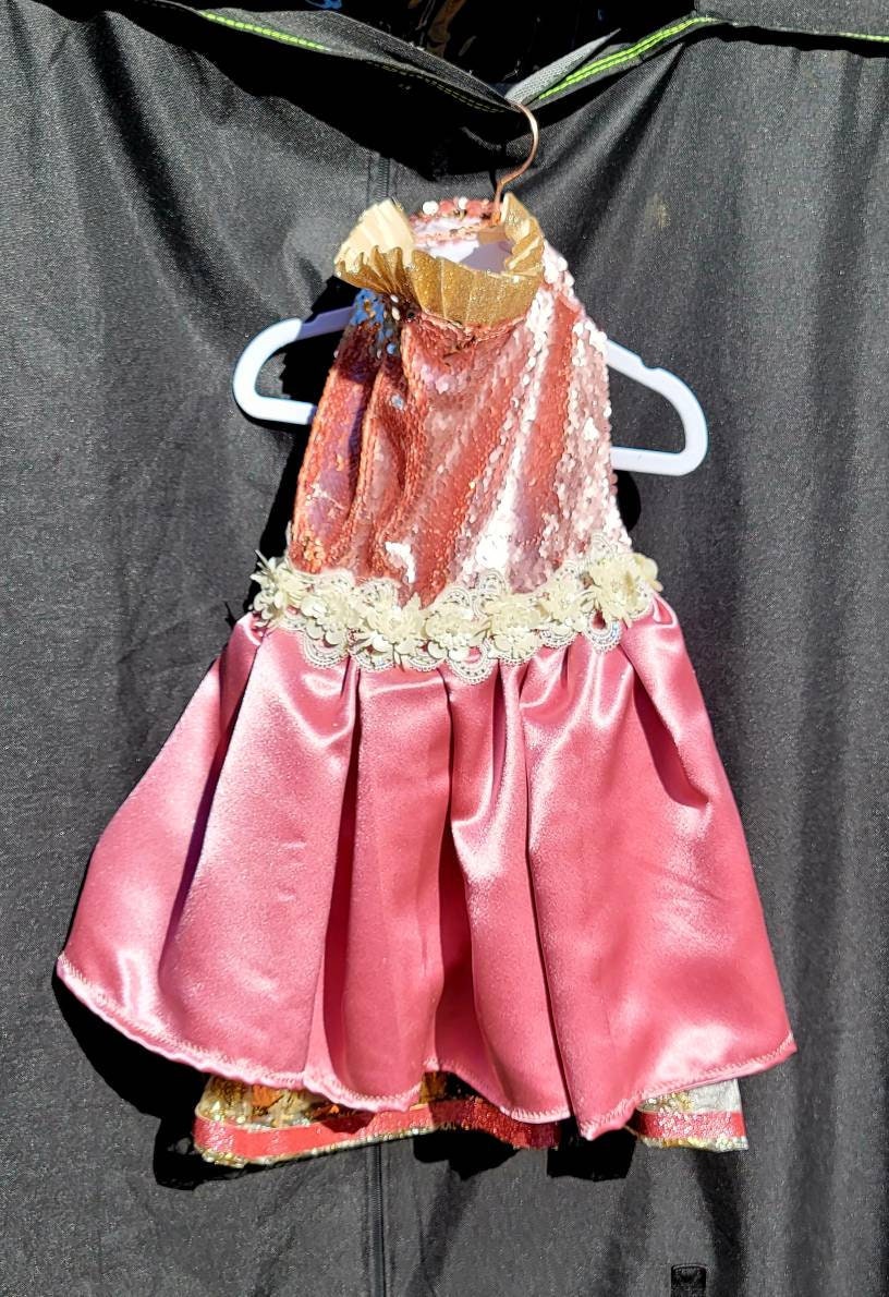 Valentine pet dress, Sequin pet dress, new years eve pet, sequin dog dress, wedding pet dress, doggy couture, pet couture, pink pet dress