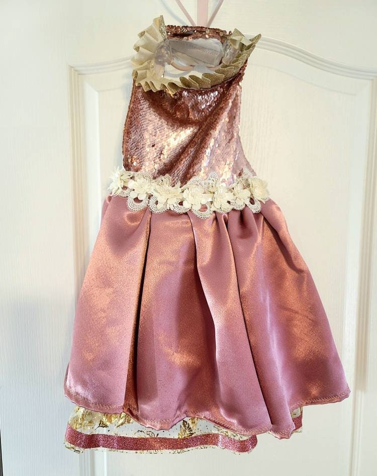 Valentine pet dress, Sequin pet dress, new years eve pet, sequin dog dress, wedding pet dress, doggy couture, pet couture, pink pet dress