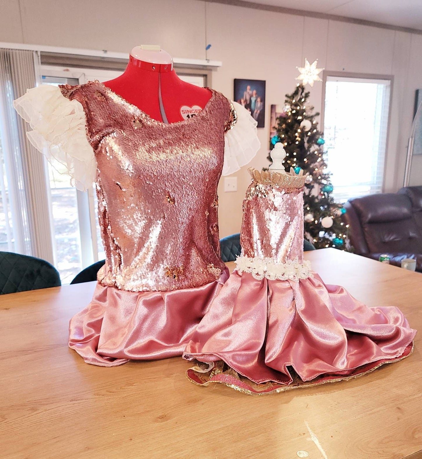 Valentine pet dress, Sequin pet dress, new years eve pet, sequin dog dress, wedding pet dress, doggy couture, pet couture, pink pet dress