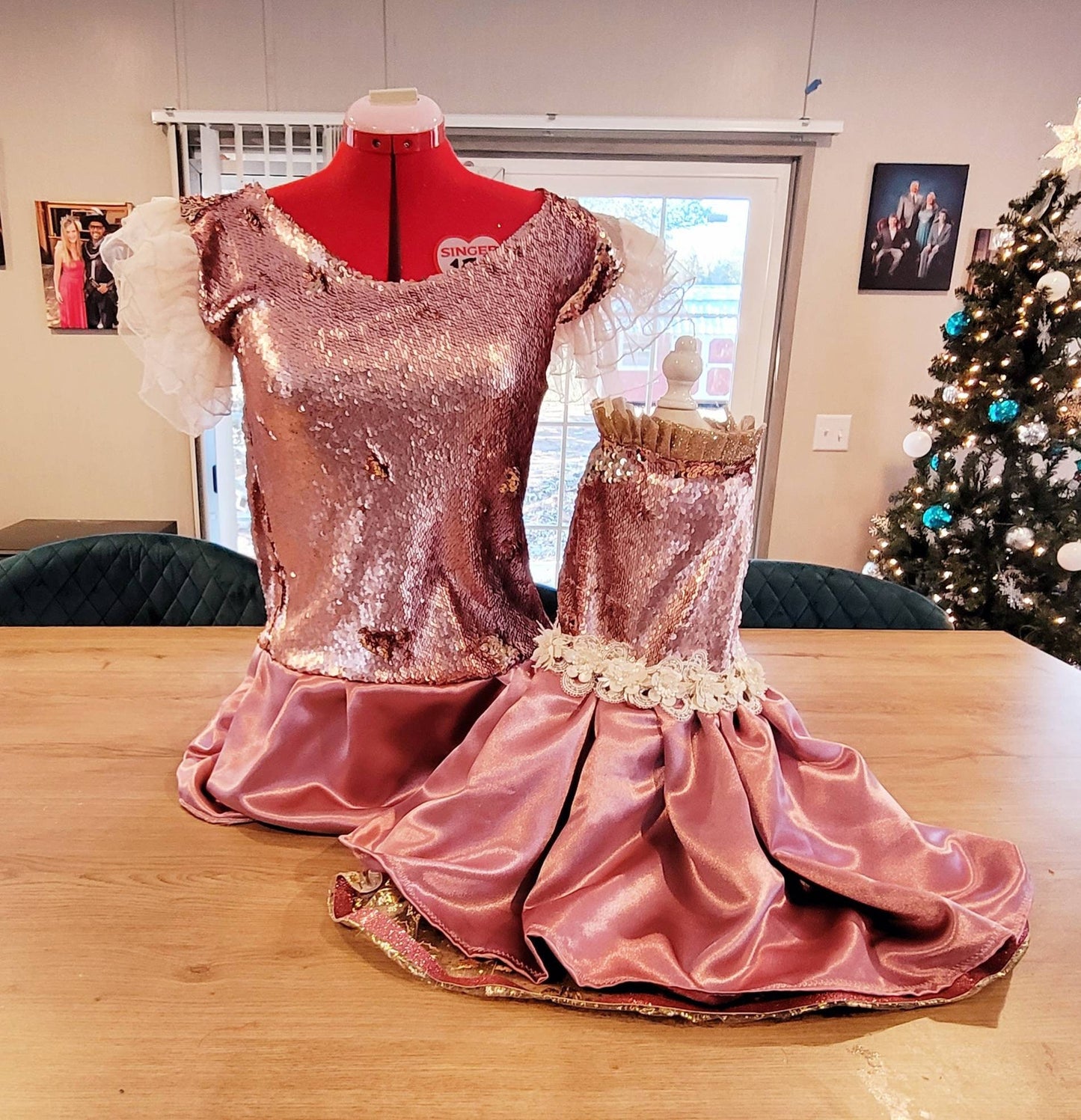 Valentine pet dress, Sequin pet dress, new years eve pet, sequin dog dress, wedding pet dress, doggy couture, pet couture, pink pet dress