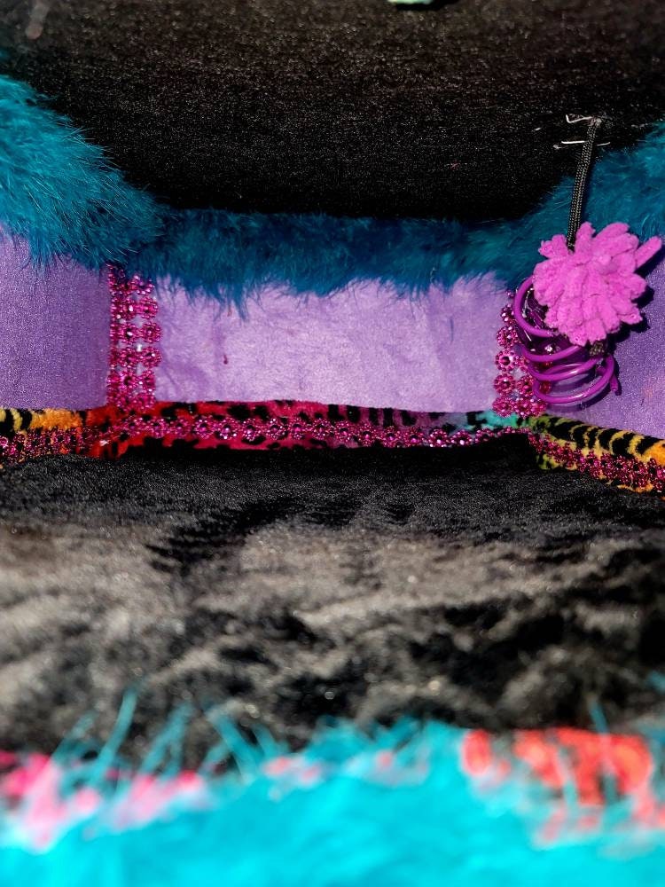 Cat loft bet, cat two story playhouse condo, cat two story bed, luxury cat play bed, pet two story bed, leopard cat bed, rainbow pet bed