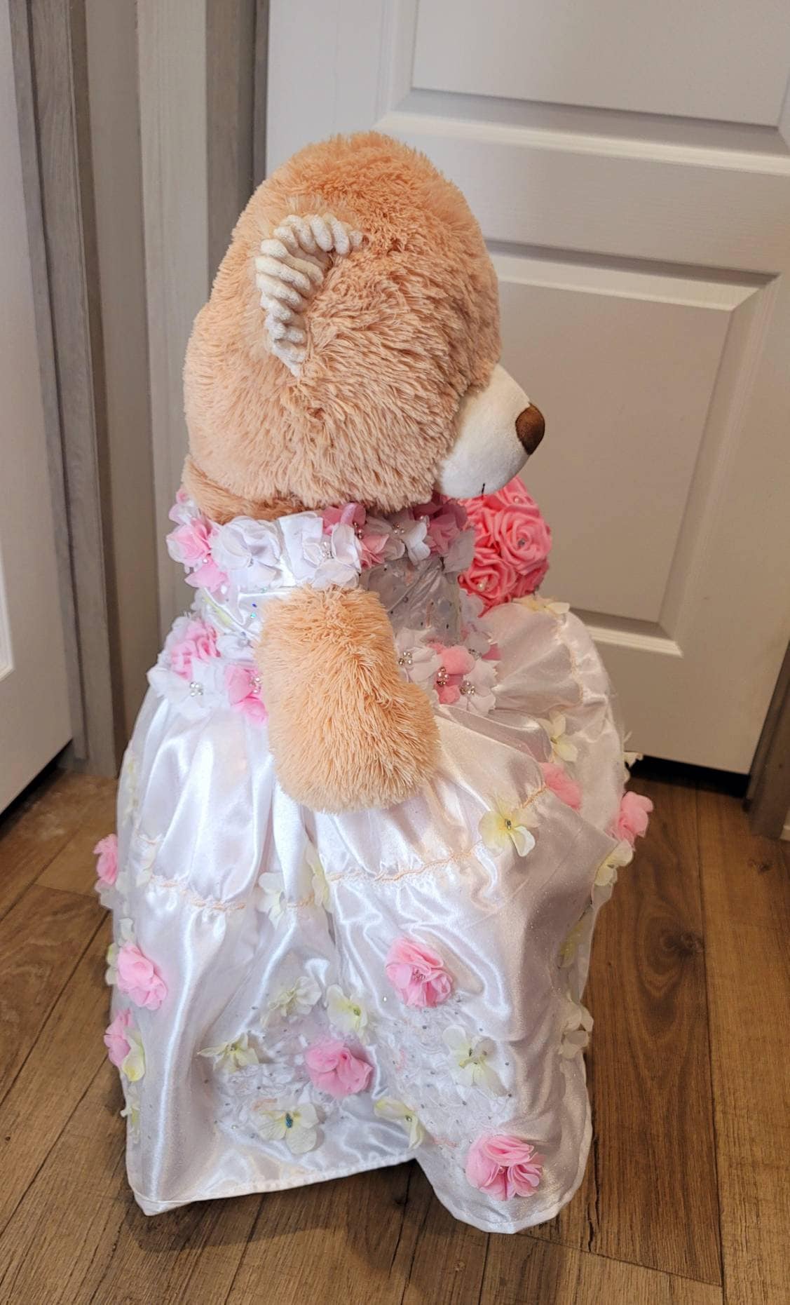 Last teddy bear dress for Quinceanera, last bear dress, quinceanera bear dress
