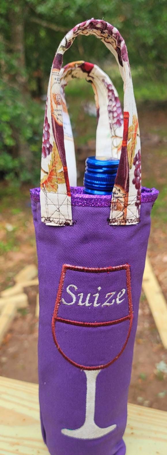 Wine bottle bag, personalize wine bottle bag, travel wine bag, travel personalize wine bag, bags for wine bottles, dog wine bag
