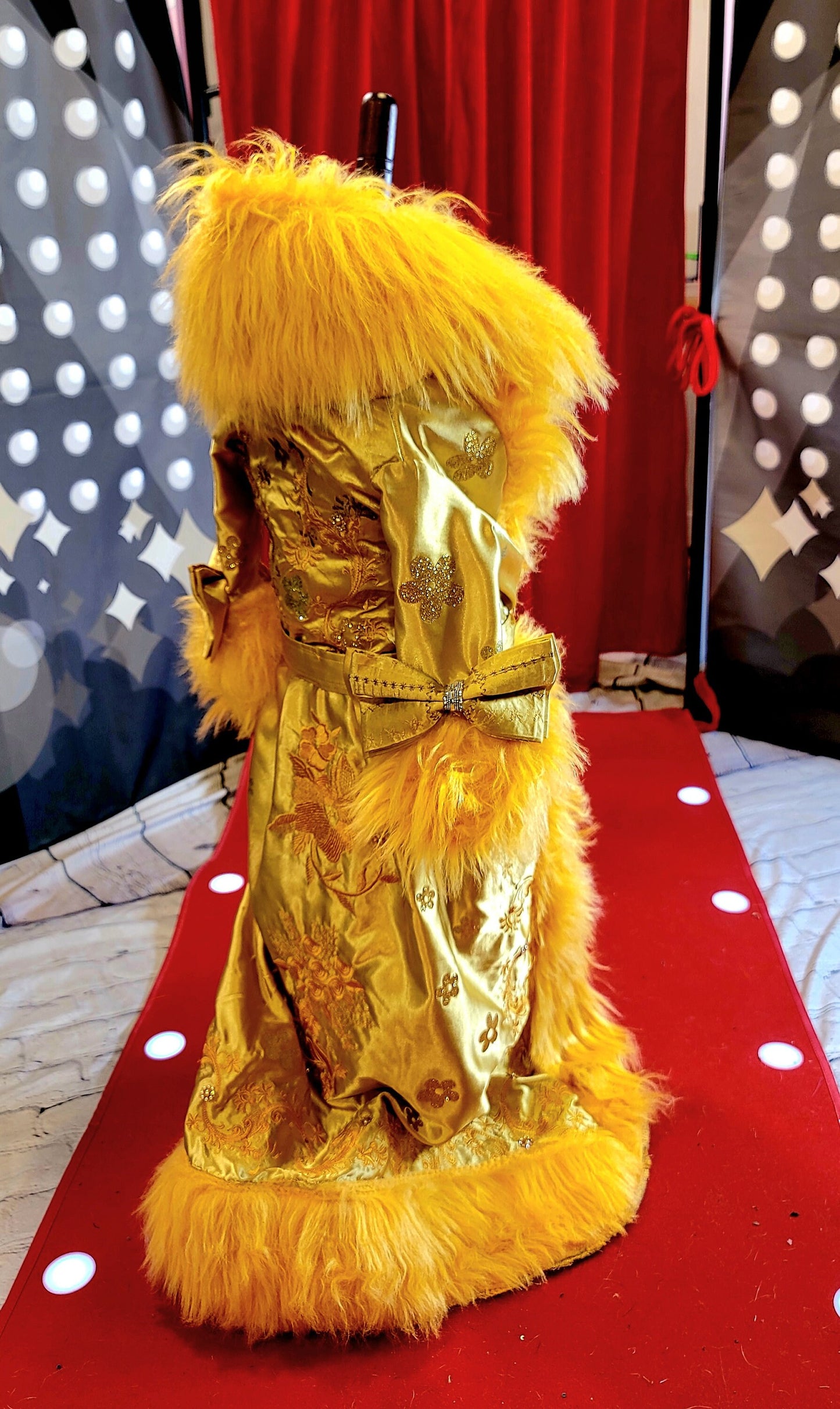 Rihanna pet dress, Rhianna dog costume, Rhianna chinese pet dress, mutt gala pet dress, Rhianna Halloween dog costume