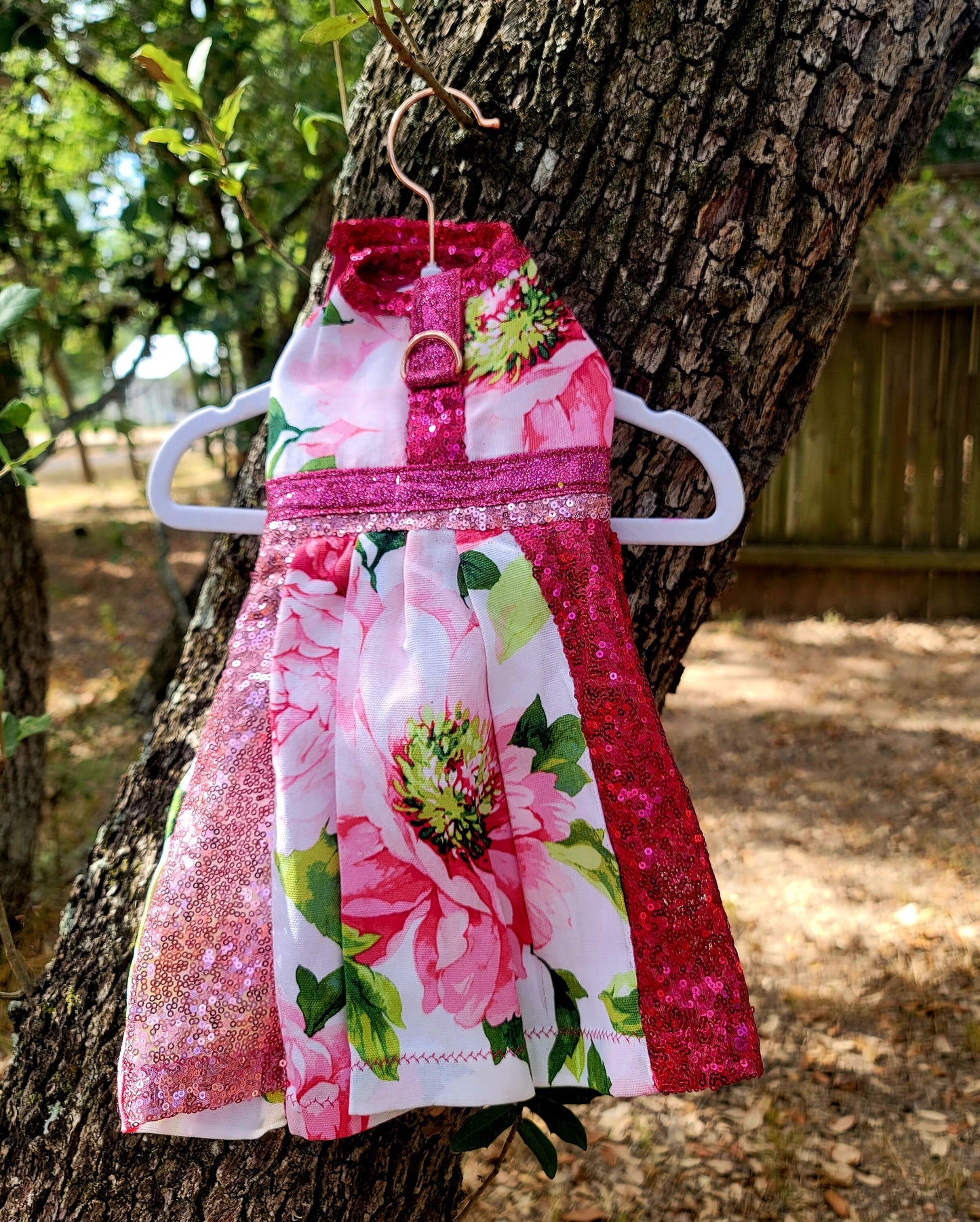 Rose Pet dress, flower Pet dress, rose cat dress, rose dog dress, flower cat dress, flower dog dress, pet dresses, sequin pet dress