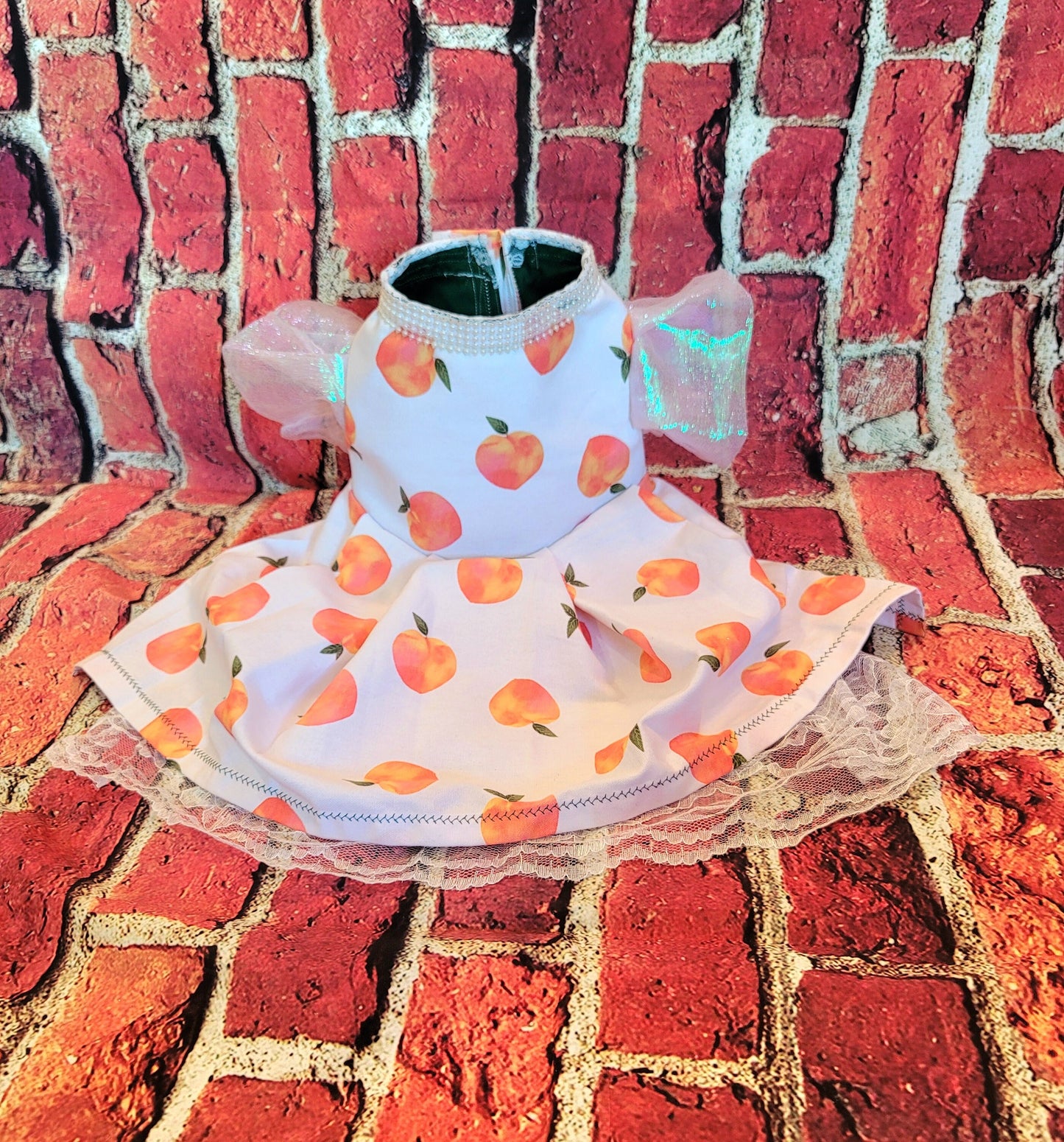 Peach Pet sleeve dress, peach Pet dress, peach cat dress, peach dog dress, peach cat dress, peach dog dress, pet dresses, peaches pet dress