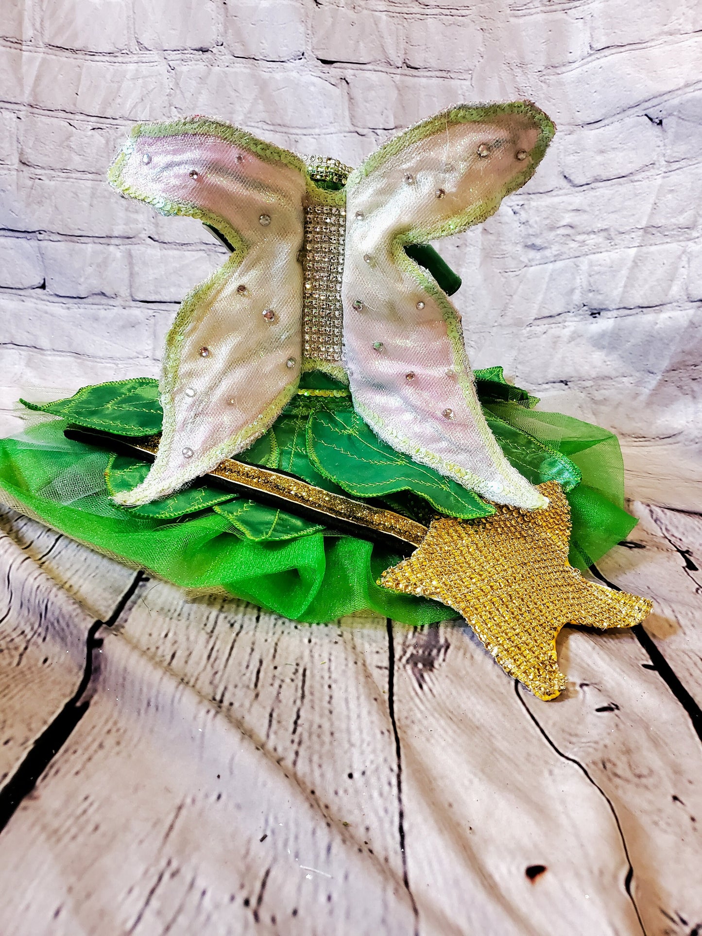 - Tinkerbell Pet Costume, Fairy Princess Pet Costume, Fairy Princess Cat dog costume, Halloween Pet costume, Tinkerbell dog costume