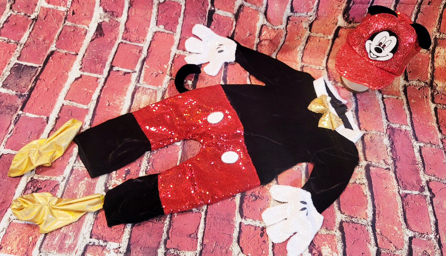Mickey Mouse Kid Costume, Mickey Mouse Toddler Costume, Mickey Mouse Youth Costume, Mickey Sequin costume