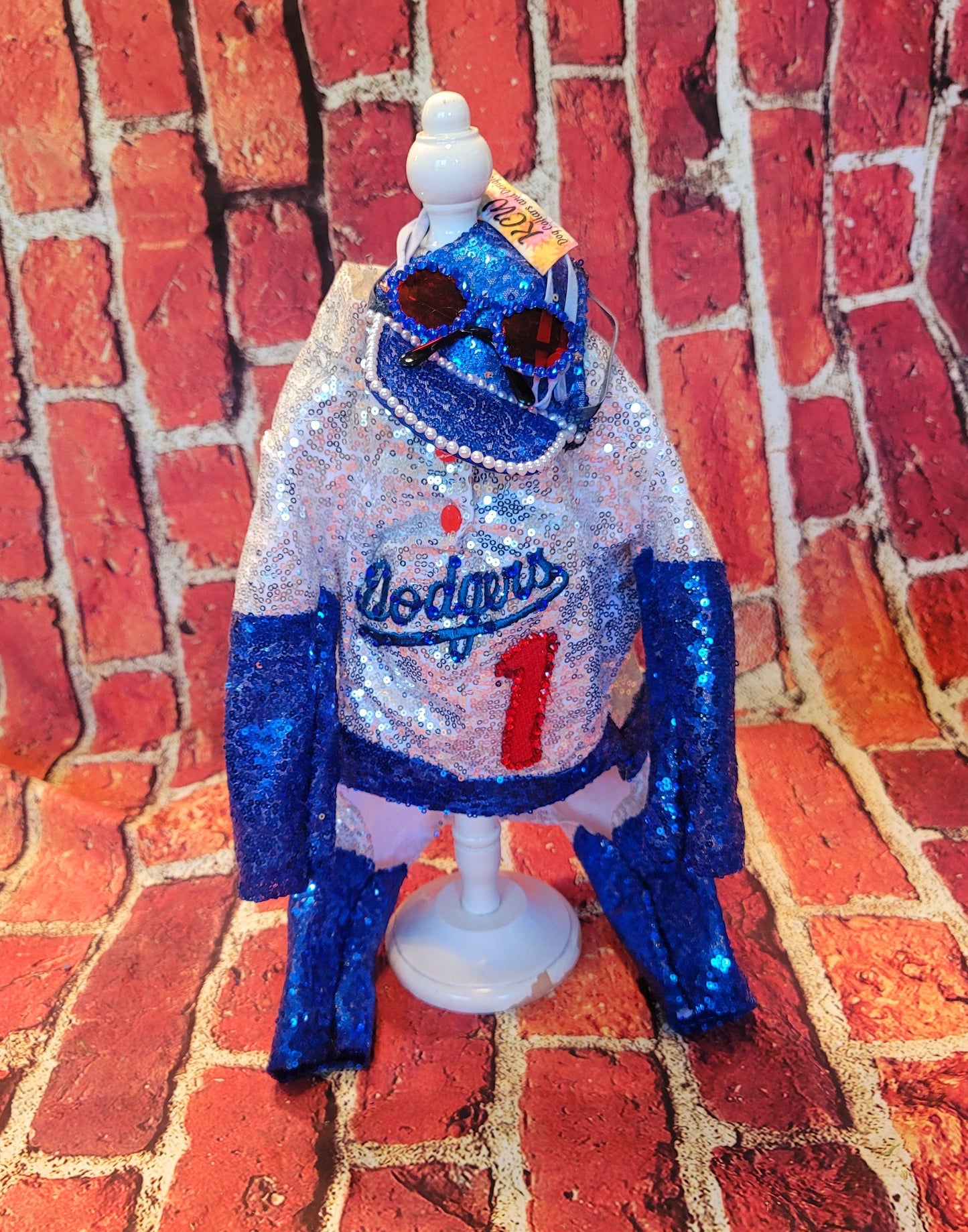 - Elton John Dodger sequin pet costume, Elton John Dodger dog costume, Elton cat costume