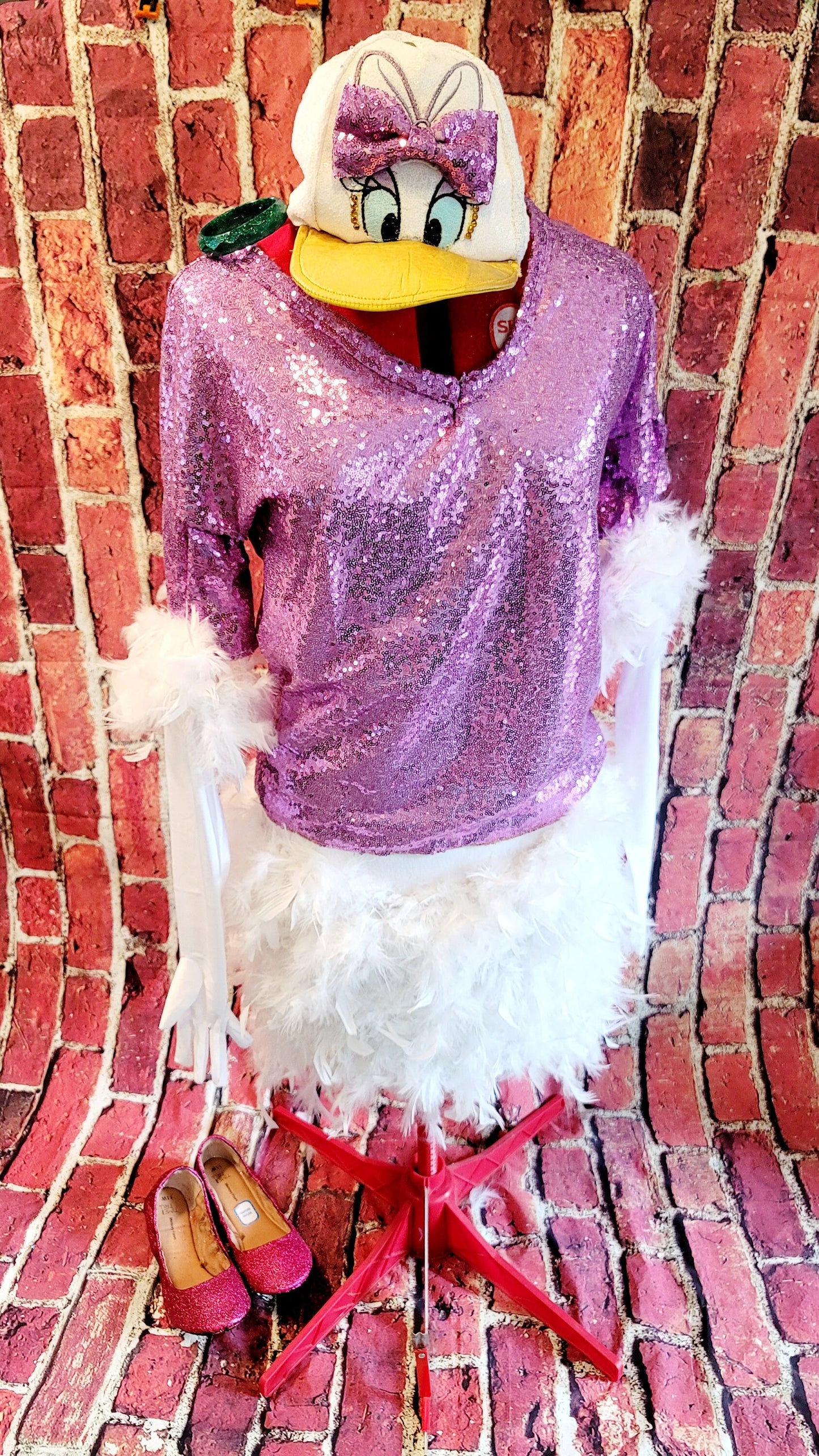 Daisy Duck adult costume, Daisy adult costume, Daisy duck costume, Daisy costume