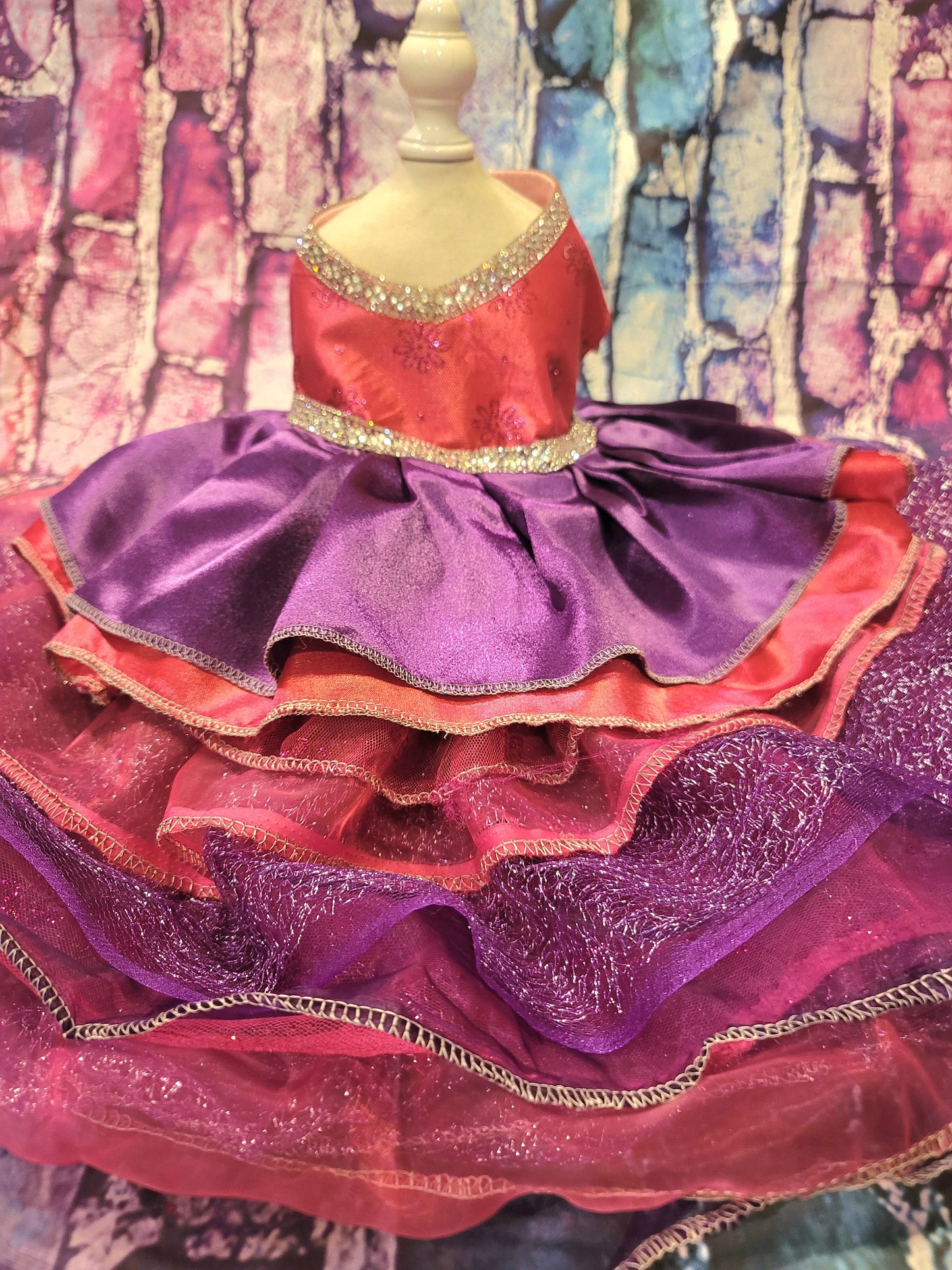 Pet Dress, special occasion pet dress, pink pet dress, purple pet dress, rhinestone dog dress, cat dress, new years eve pet, Christmas pet