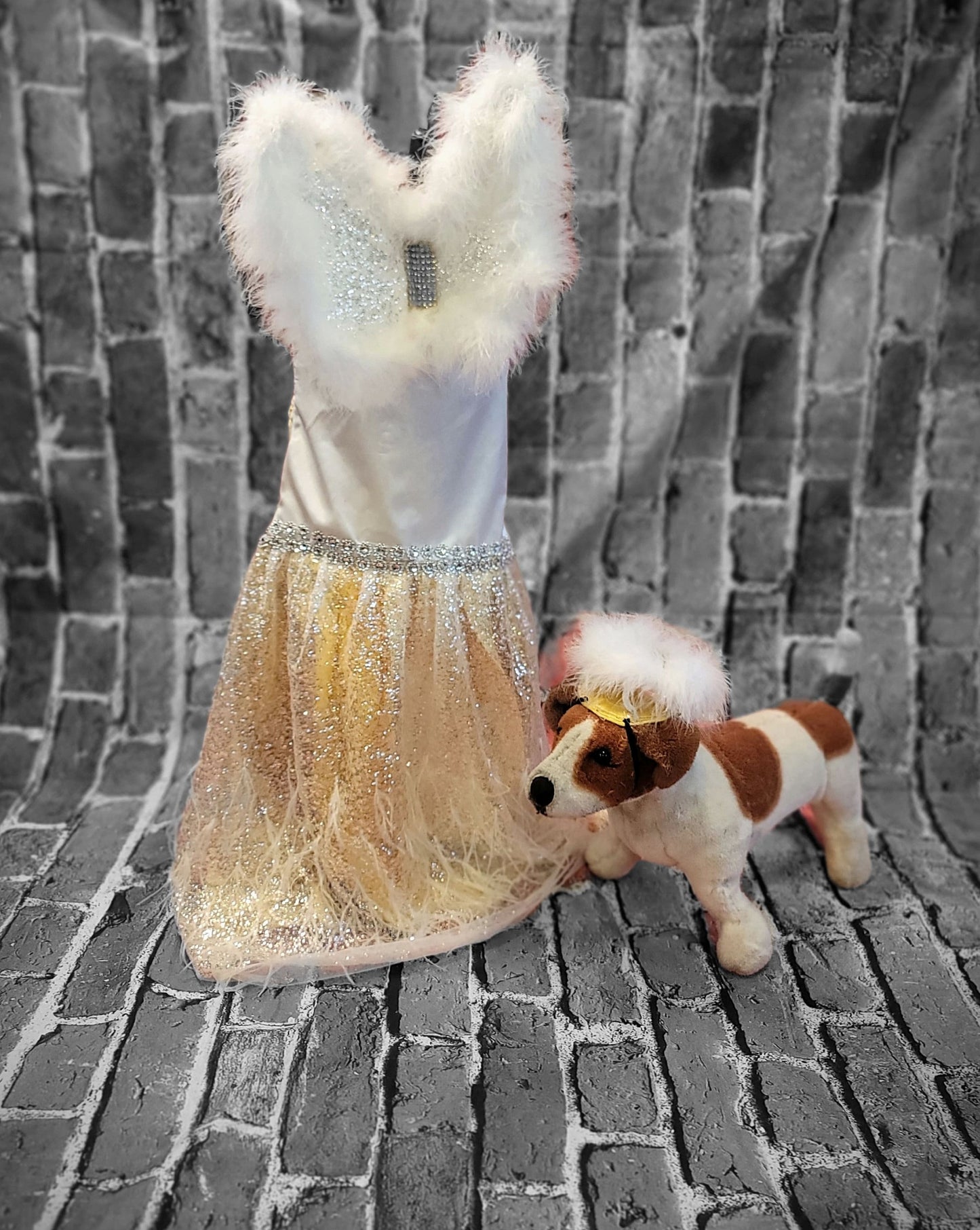 Pet Angel Pet Costume, Angel Pet Harness, Angel dog Costume, Angel Cat Costume, Halloween Angel Costume, Halloween Pet Costume
