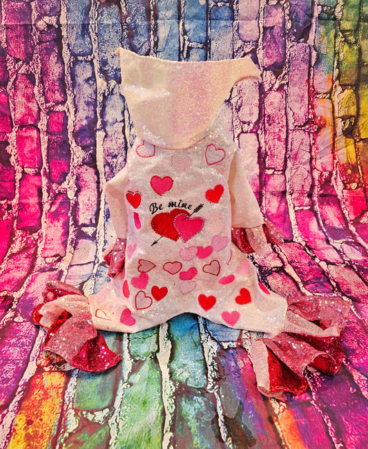 Valentine Pet Costume, Cupid Pet Costume, Cupid dog costume, Be Mine Pet Suit, Sequin pet clothes, Embroidered pet clothes, Valentine dog