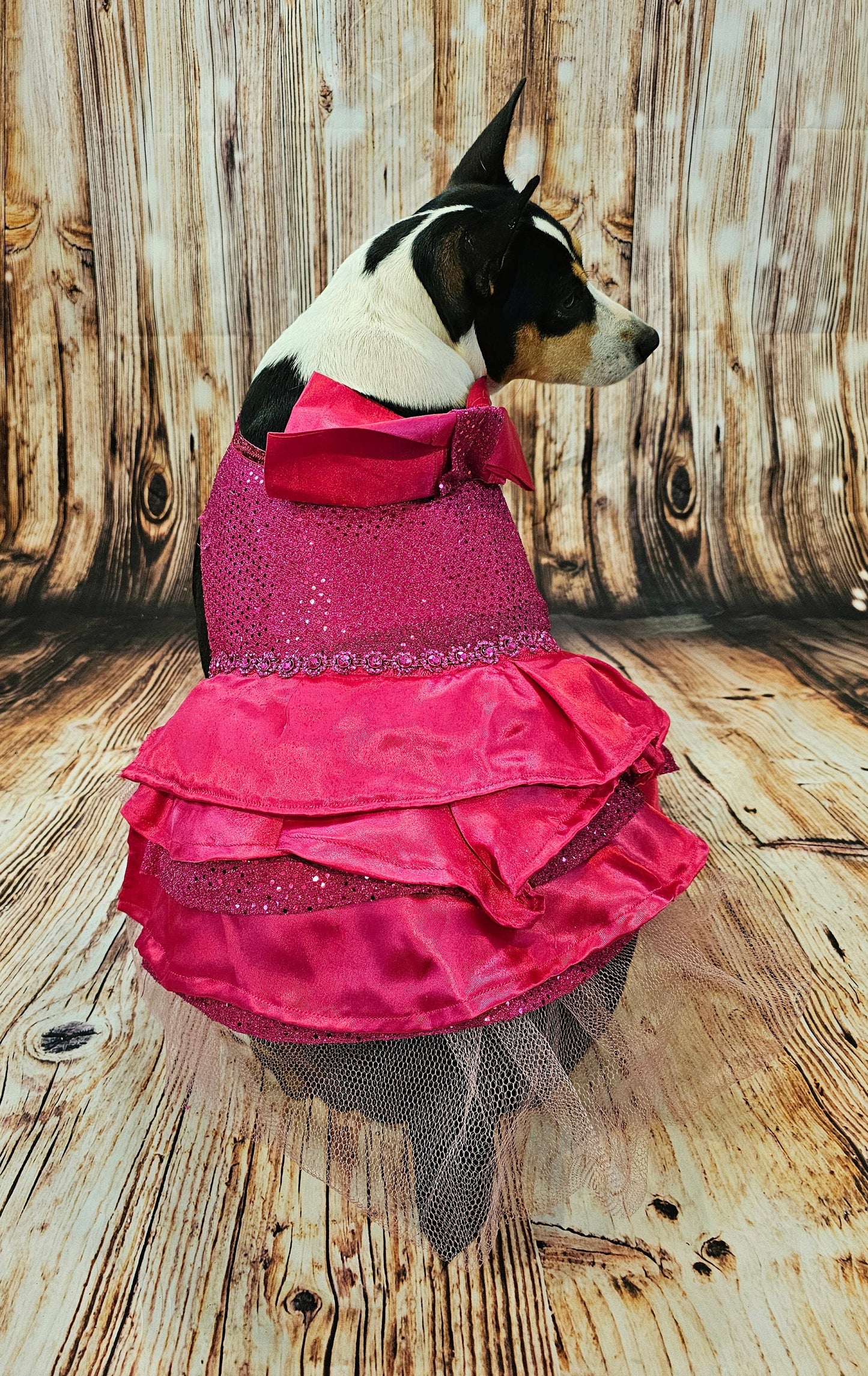 Pink 80's Pet Prom Dress, 80's Dog prom dress, 80's cat prom dress, 80'Pet Costume, 80's pet dresses, sequin pet prom dress, 80s pet prom