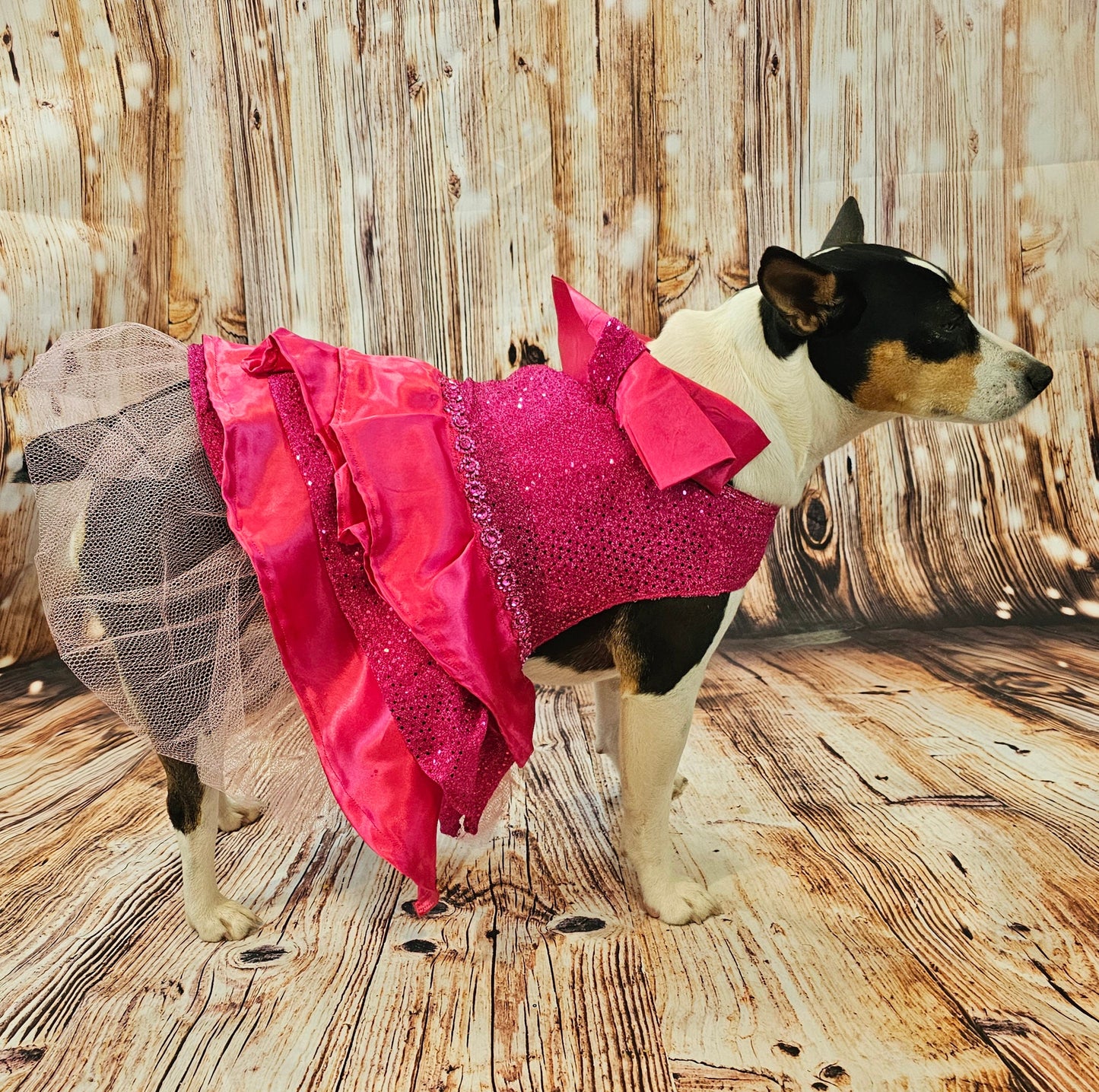 Pink 80's Pet Prom Dress, 80's Dog prom dress, 80's cat prom dress, 80'Pet Costume, 80's pet dresses, sequin pet prom dress, 80s pet prom