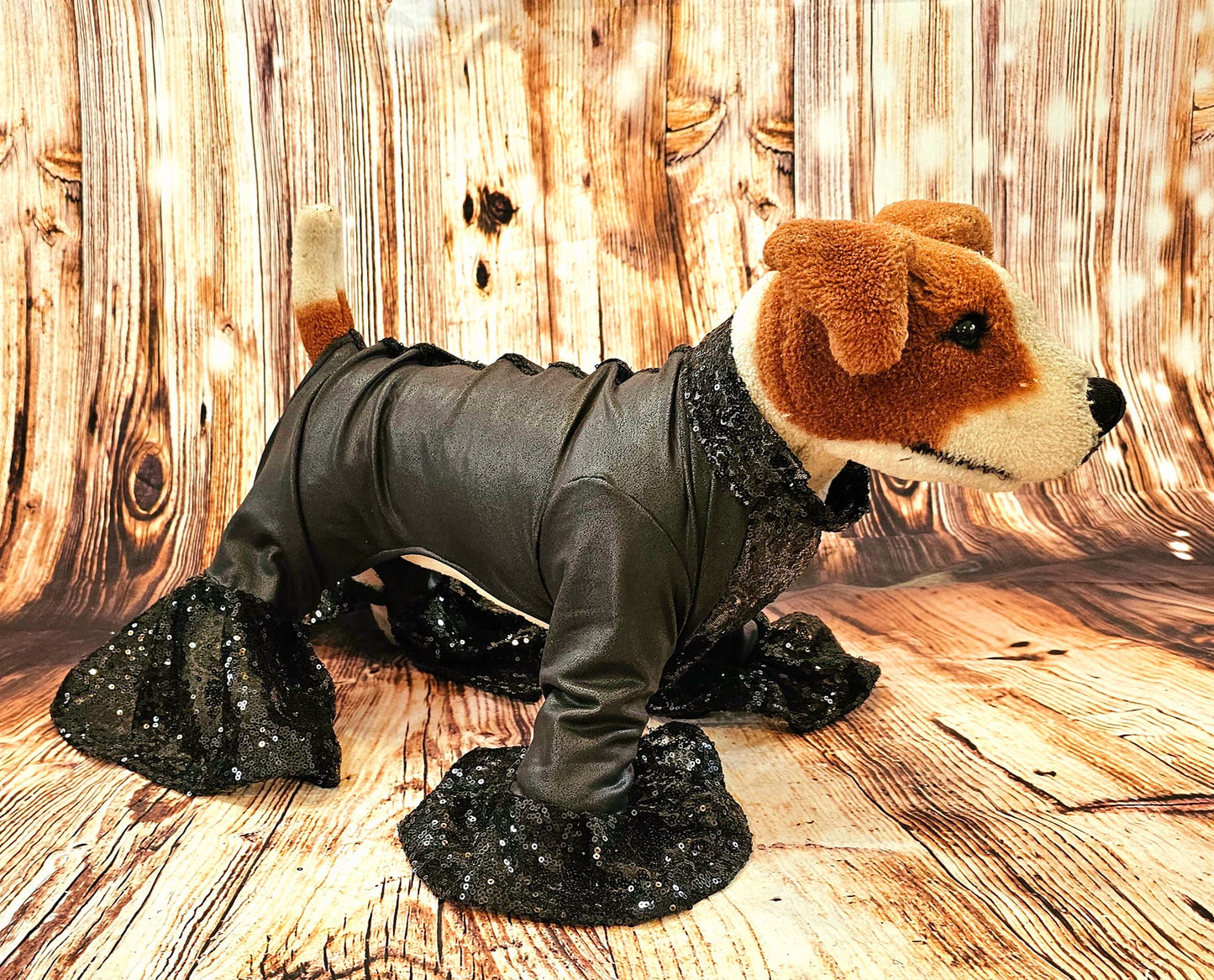 Pet body suit with sequins, dog body suit, pet bell bottom suit, sequin pet bell bottom suit, sequin dog bell bottom clothes, 70s pet